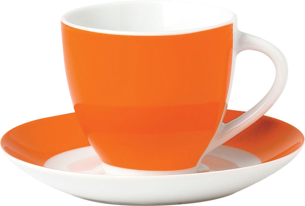 van Well Tasse »Vario«, (Set, 6 tlg., 6 Kaffeetassen 200ml), spülmaschinen- und mikrowellengeeignet, 6-teilig