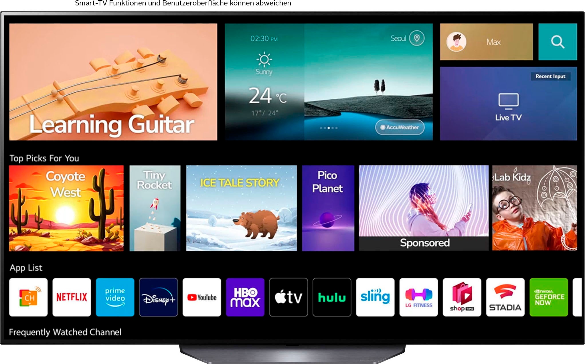LG OLED-Fernseher »OLED65B23LA«, 4K Ultra HD, Smart-TV, OLED,bis zu 120Hz,α7 Gen5 4K AI-Prozessor,Dolby Vision & Atmos