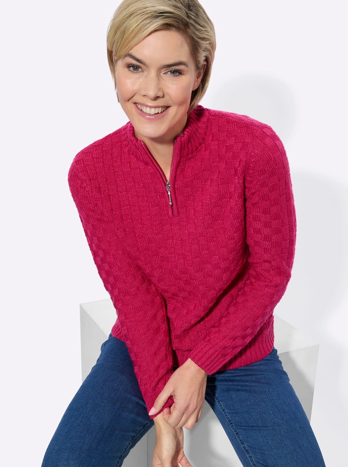 Classic Basics Stehkragenpullover »Strickpullover«