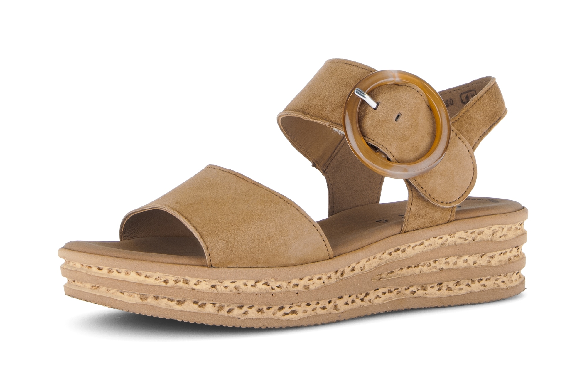 Gabor Keilsandalette  , Riemchensandale, Sommerschuh mit modischer Zierschnalle