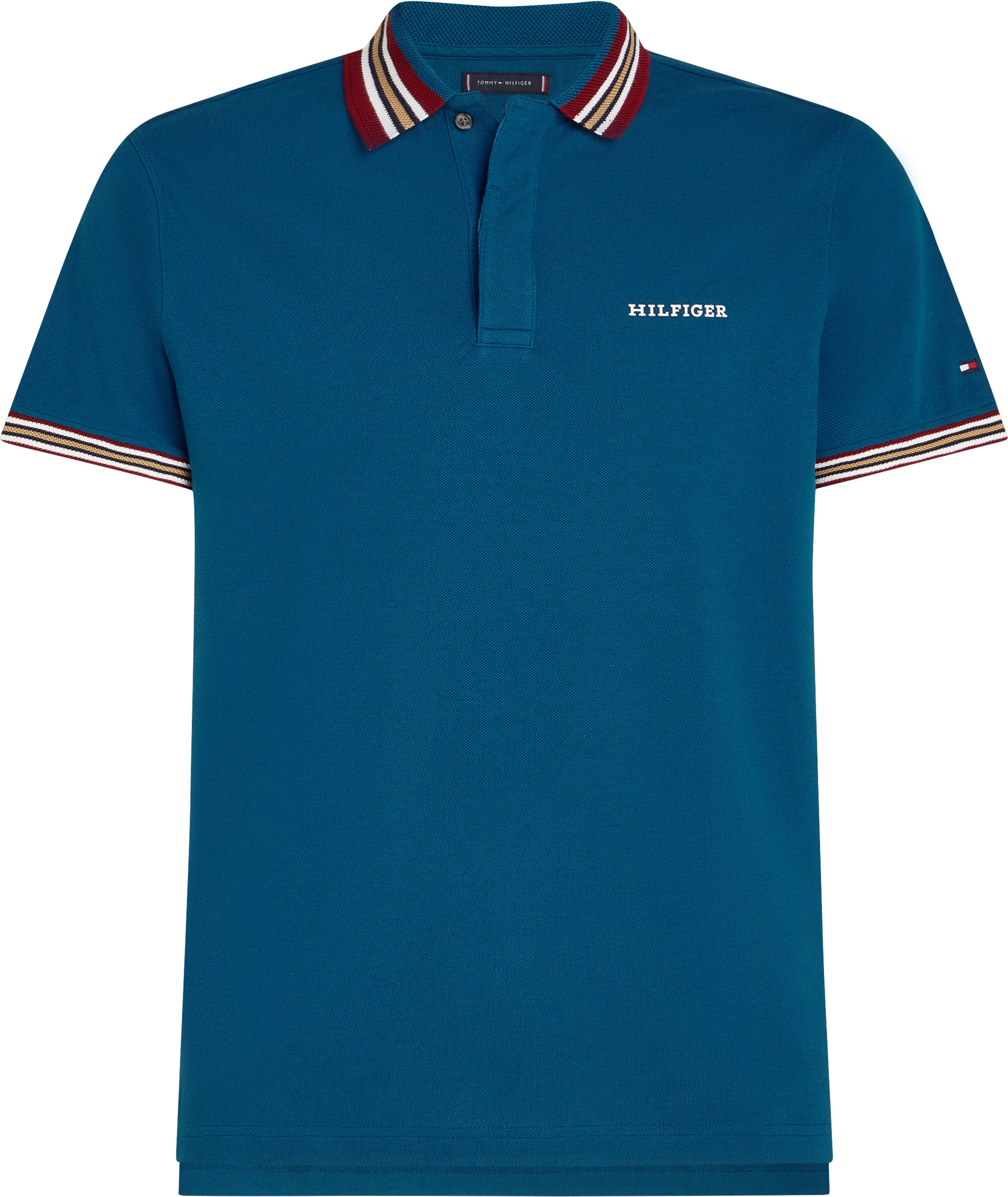 Tommy Hilfiger Big & Tall Poloshirt »BT-GIFTING RWB CLLR REG POLO-B«, in Großen Größen, mit Logostickerei am Ärmel