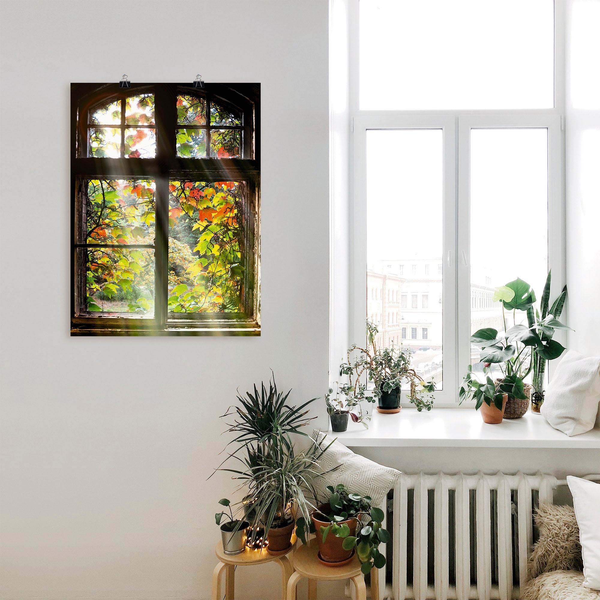 Artland Wandbild »Altbau« Fenster & Türen 1 Stk. tlg. als Alubild, Outdoorbild, Leinwandbild, Poster, Wandaufkleber