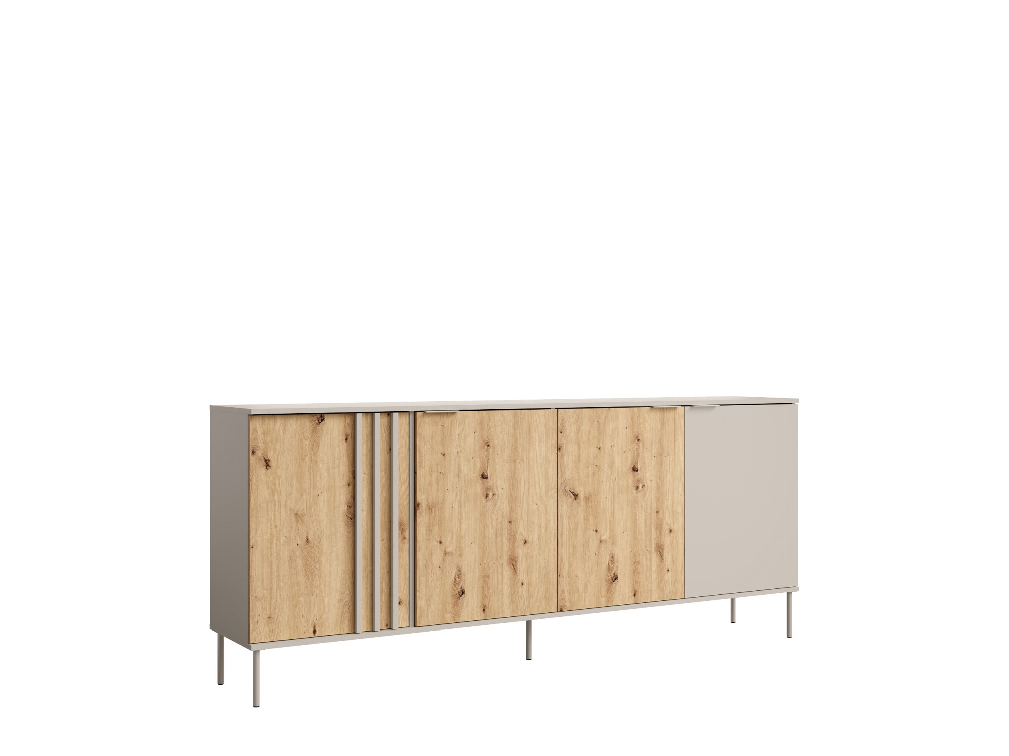 OTTO home Kommode »AAELIN Sideboard mit 4 Türen, viel Stauraum« Schubkastenkommode mit 6 Fächer, modernes Design