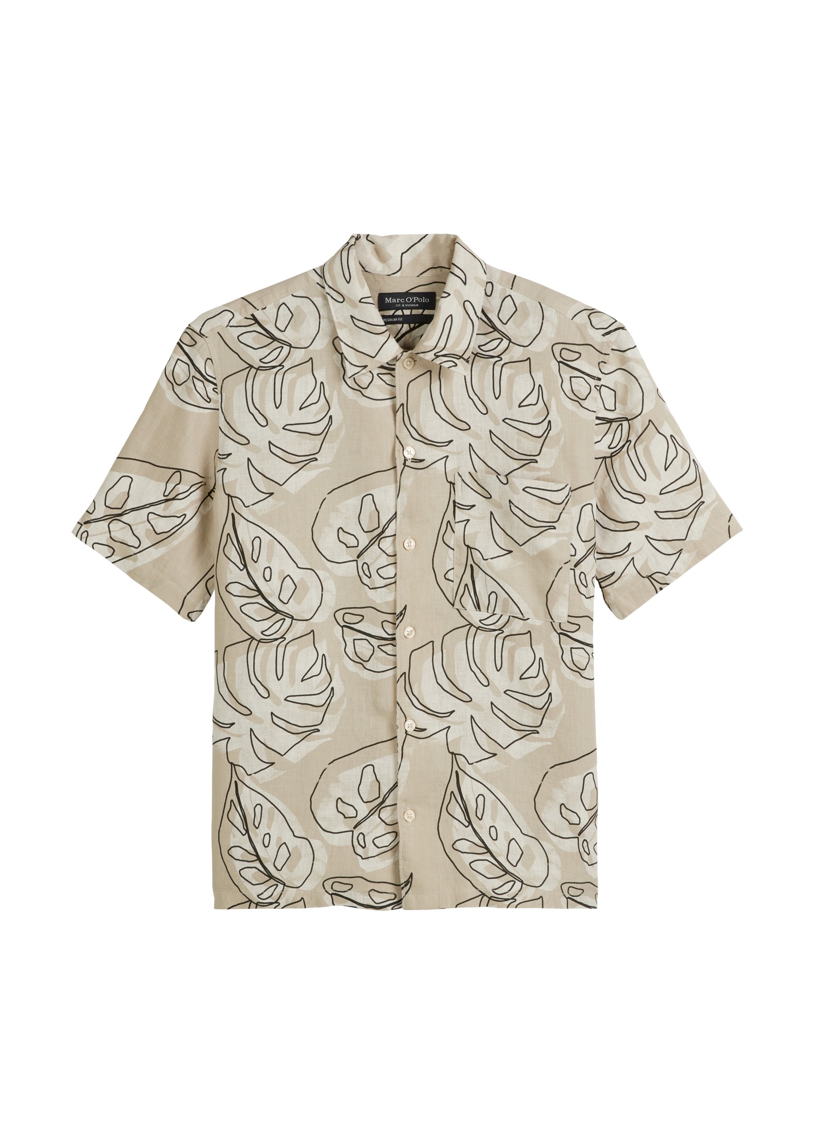 Marc O'Polo Leinenhemd, mit floralem Allover Print