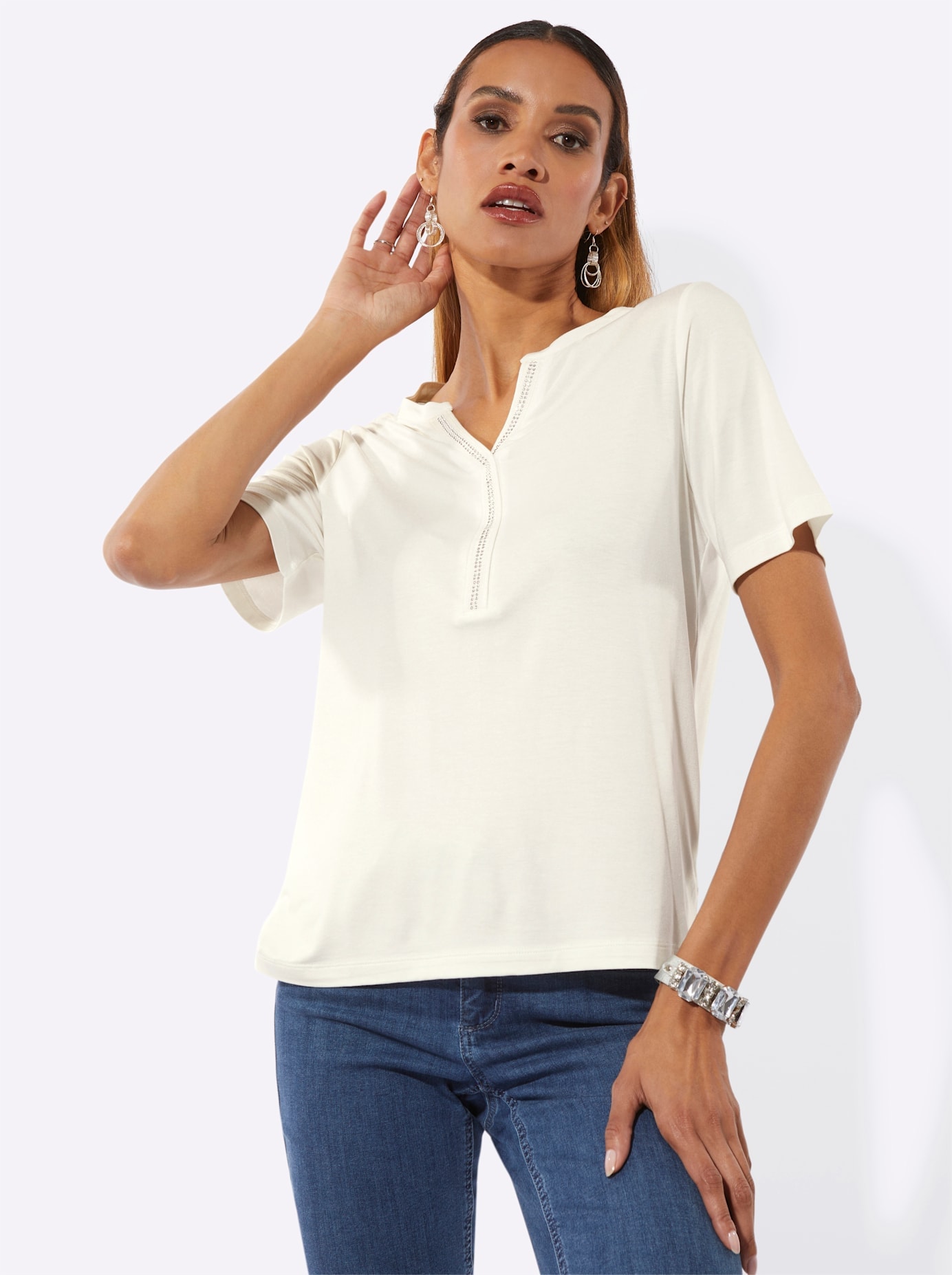 creation L V-Shirt »Kurzarm-Shirt« 1 tlg.