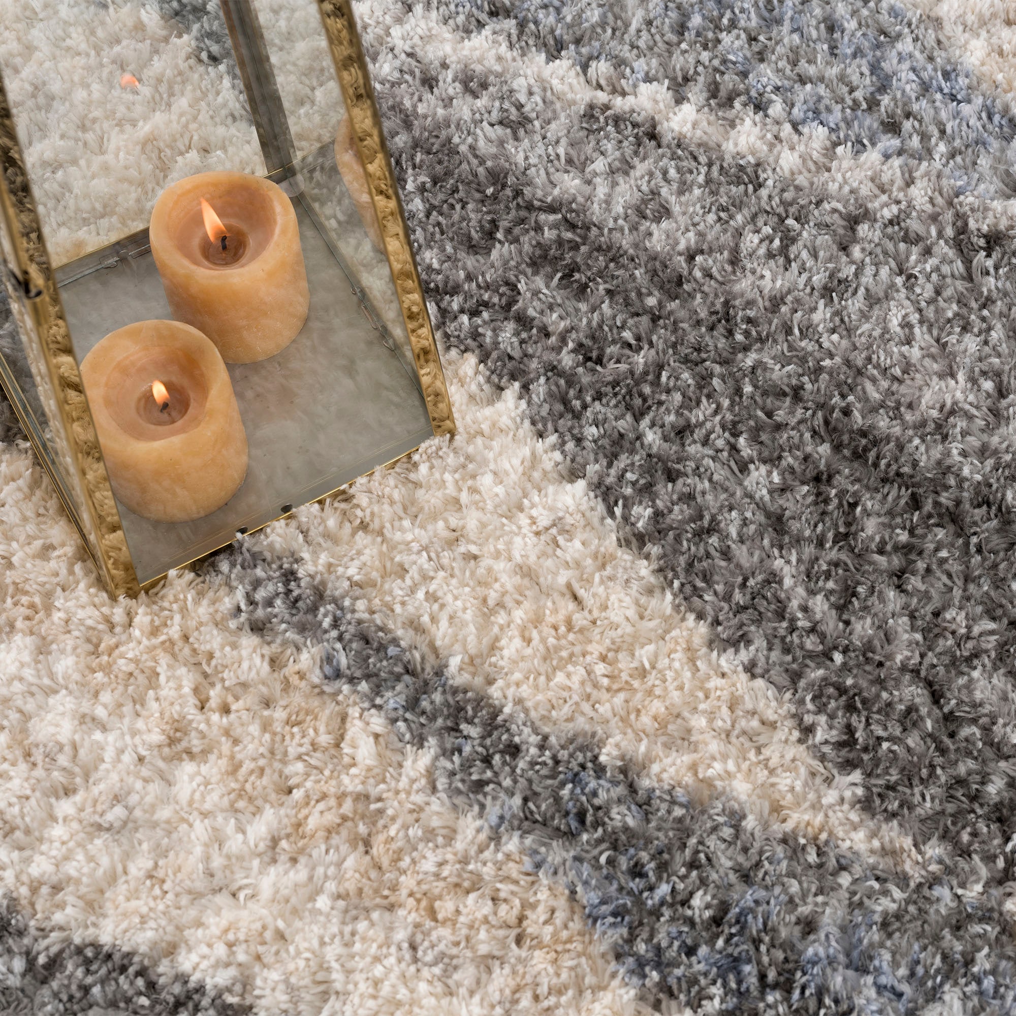 Sanat Hochflor-Teppich »Versay 1505«, rechteckig, 45 mm Höhe, Wohnzimmer, Langflor, Shaggy Teppich