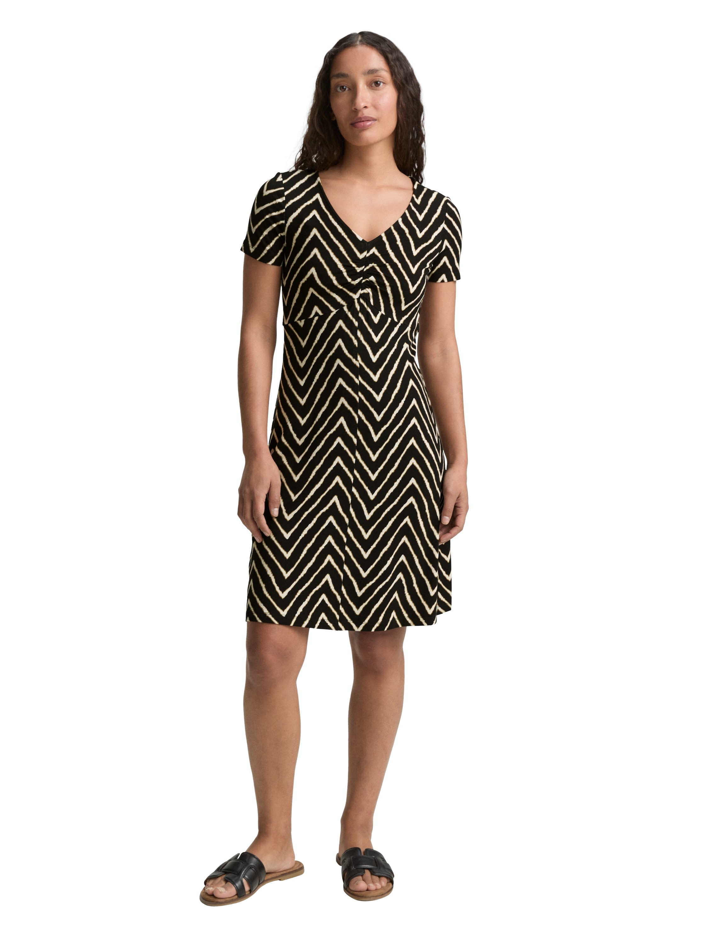 TOM TAILOR Sommerkleid, mit All-Over Print