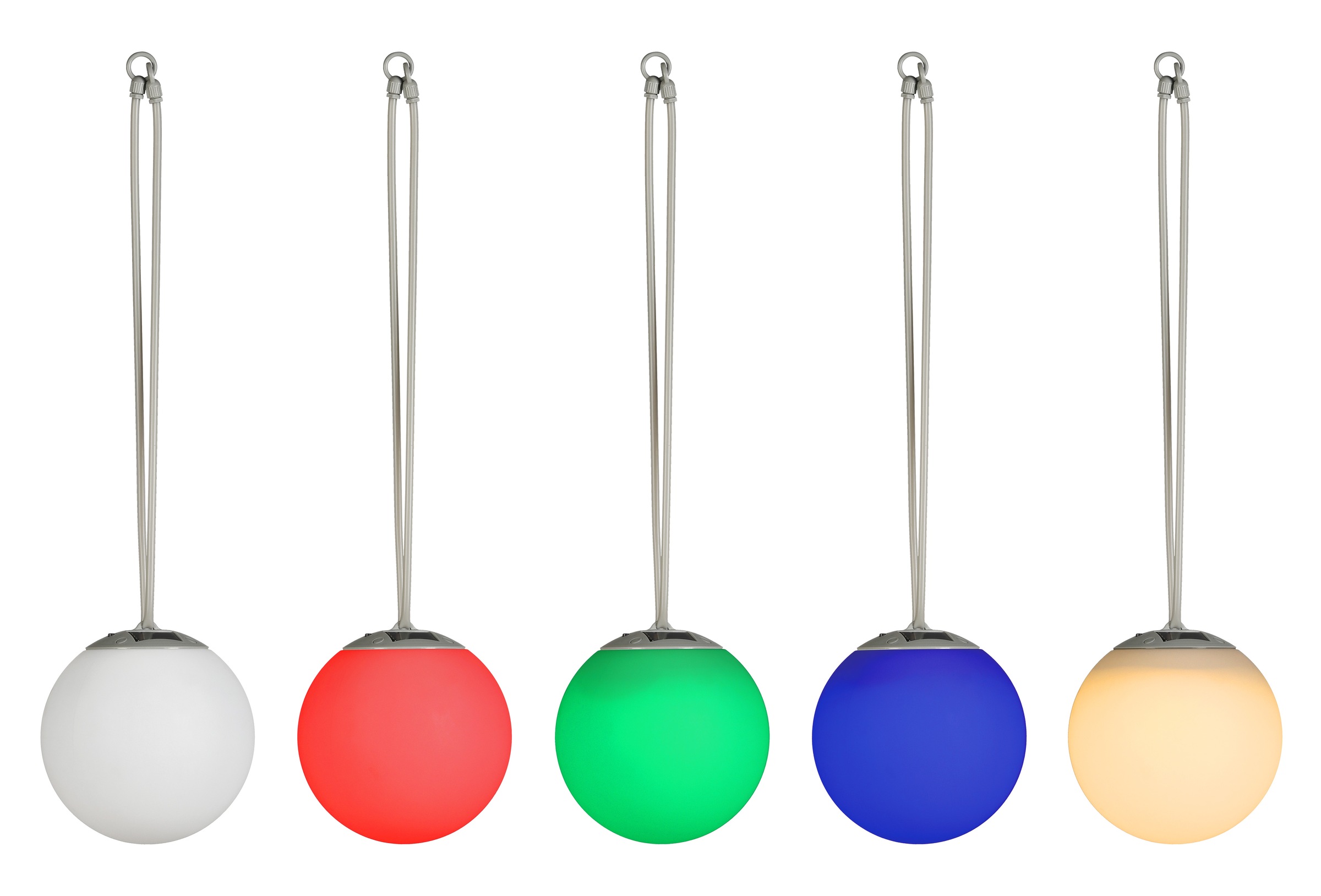 OTTO home LED Solarleuchte »Ollira, LED-Solar Kugel Ø 20 cm, hängend« LED-Modul 1 Stk. RGB | Warmweiß mit Aufhänung