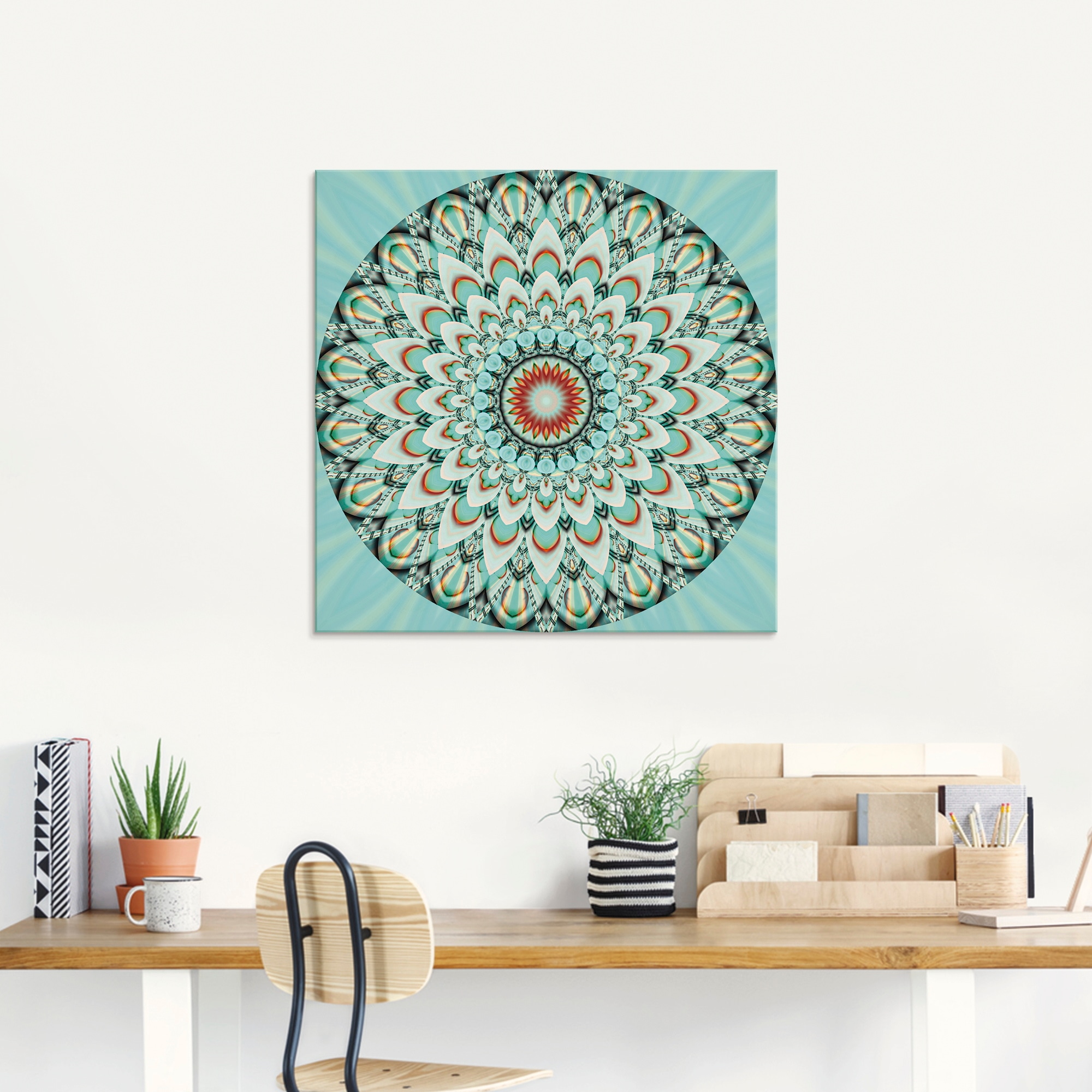 Artland Glasbild »Mandala Integrität«, Muster, (1 St.), in verschiedenen Größen