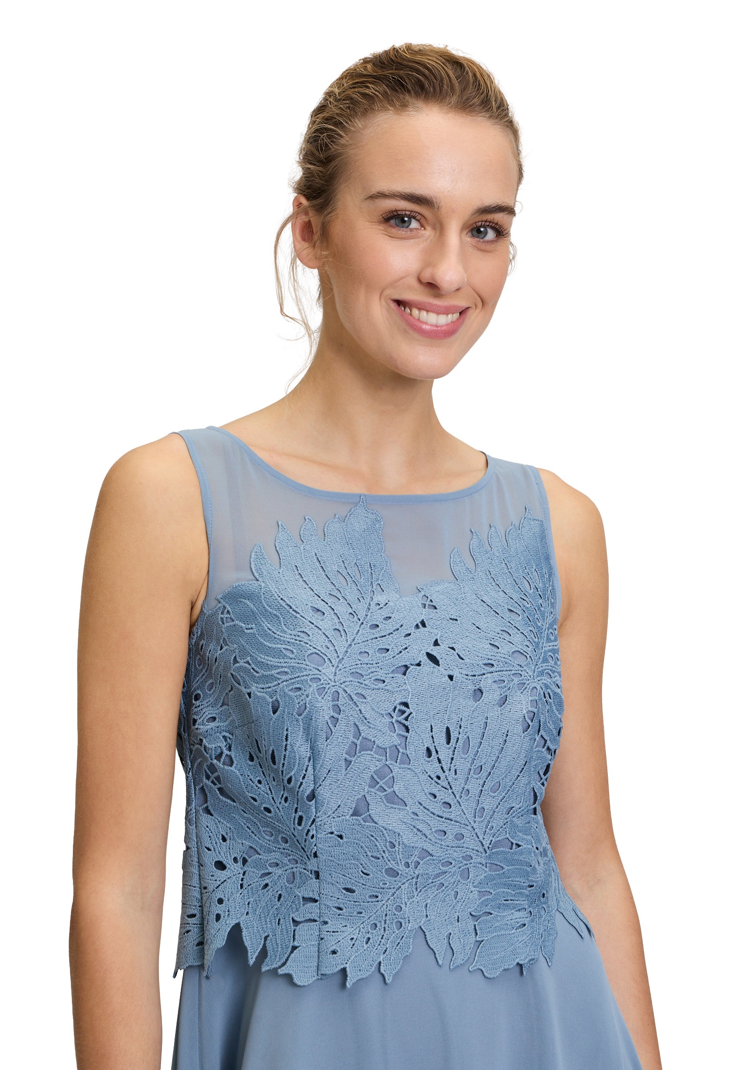 Vera Mont Chiffonkleid »Chiffonkleid mit Stickerei«