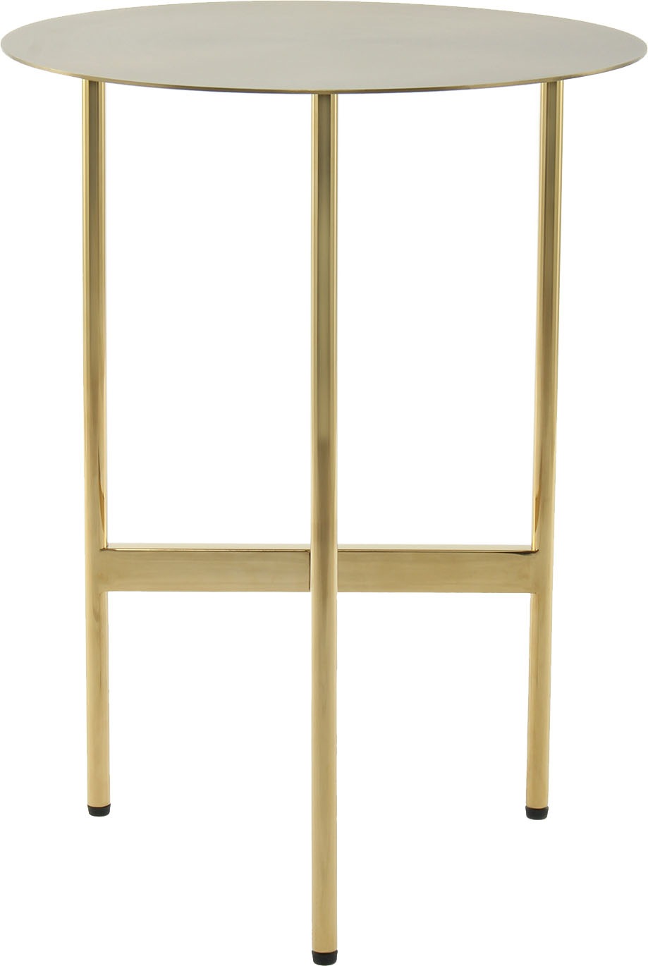 Kayoom Beistelltisch »Pero 125, Minimalistisches Design, Passt zu jedem Einrichtungsstil«, (1 St.), Gestelldesign aus Edelstahl, runde Ablagefläche, minimalistisch