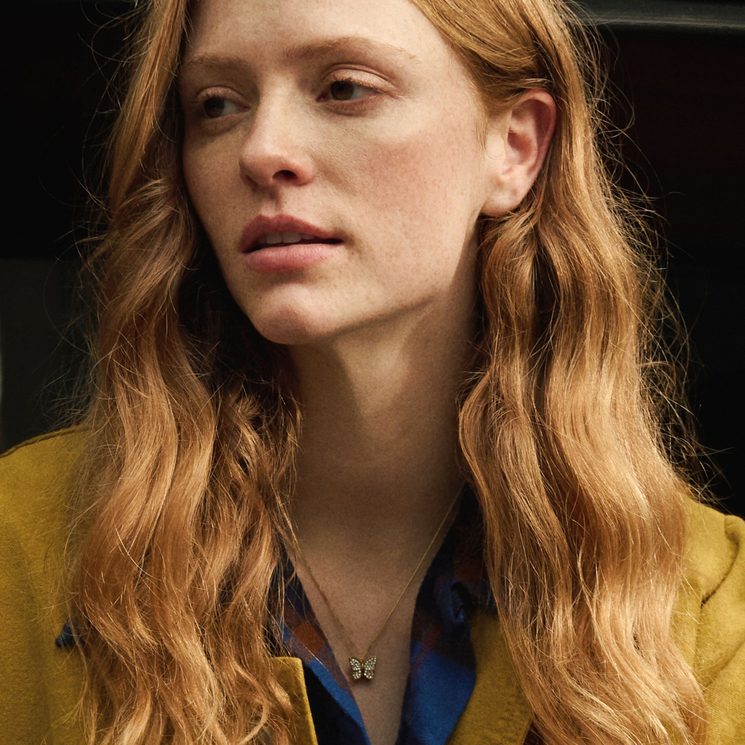 Fossil Kette mit Anhänger »Schmuck Geschenk Edelstahl SUTTON Schmetterling« mit Glasstein