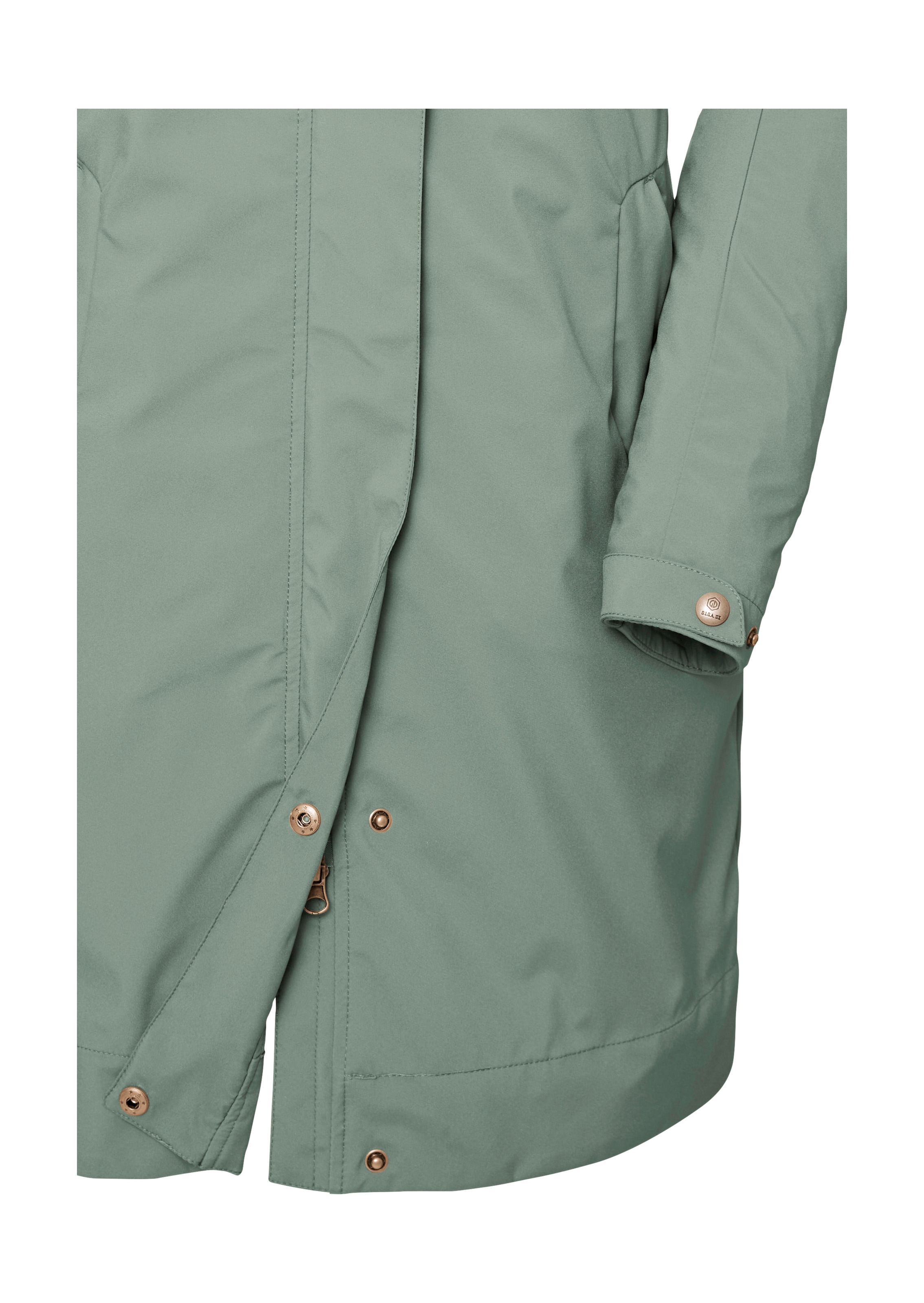 G.I.G.A. DX by killtec Softshellparka »GS 16 WMN SFTSHLL PRK«, Wasserdichter, atmungsaktiver Parka aus recycelten Materialien