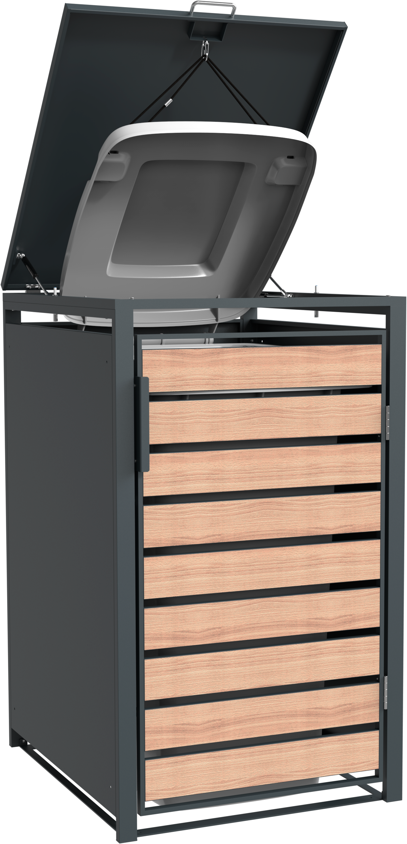 WESTMANN Mülltonnenbox »Lacina« Platz für 1 Mülltonne 240 L, BxHxT: 68x80x116 cm