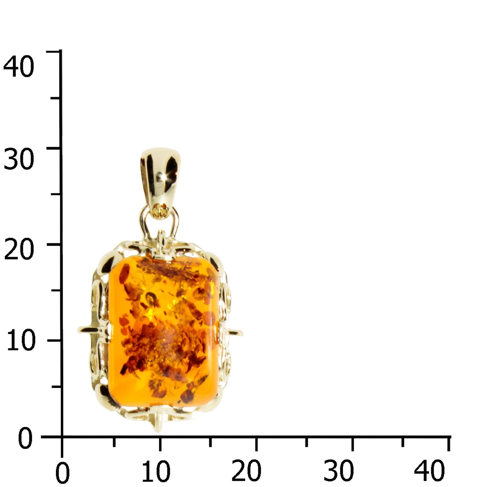 OSTSEE-SCHMUCK Kettenanhänger »- Herta - Silber 925/000, vergoldet - Bernstein«