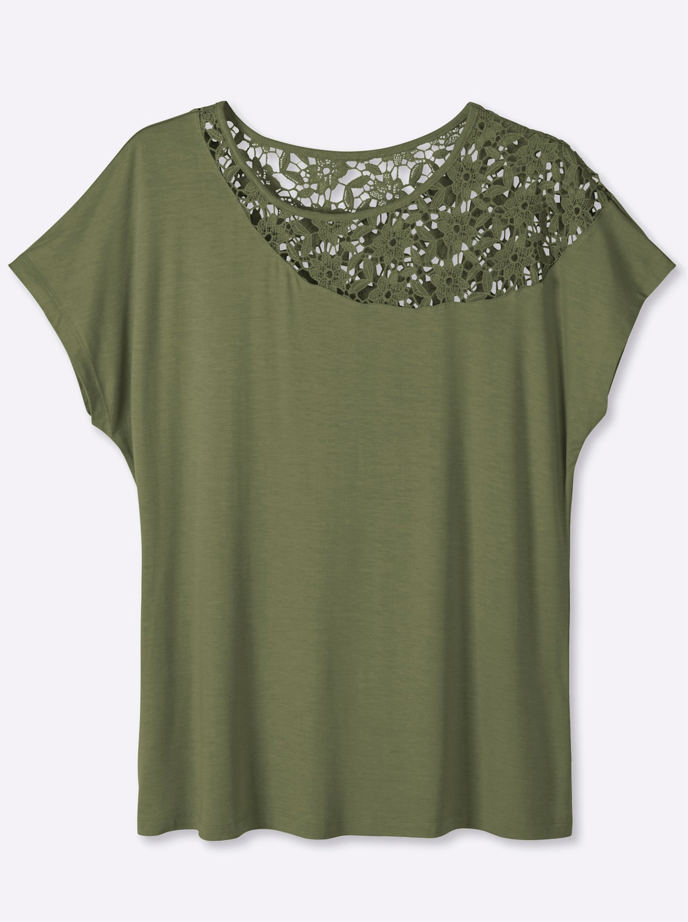 Sheego Rundhalsshirt »Halbarmshirt« 1