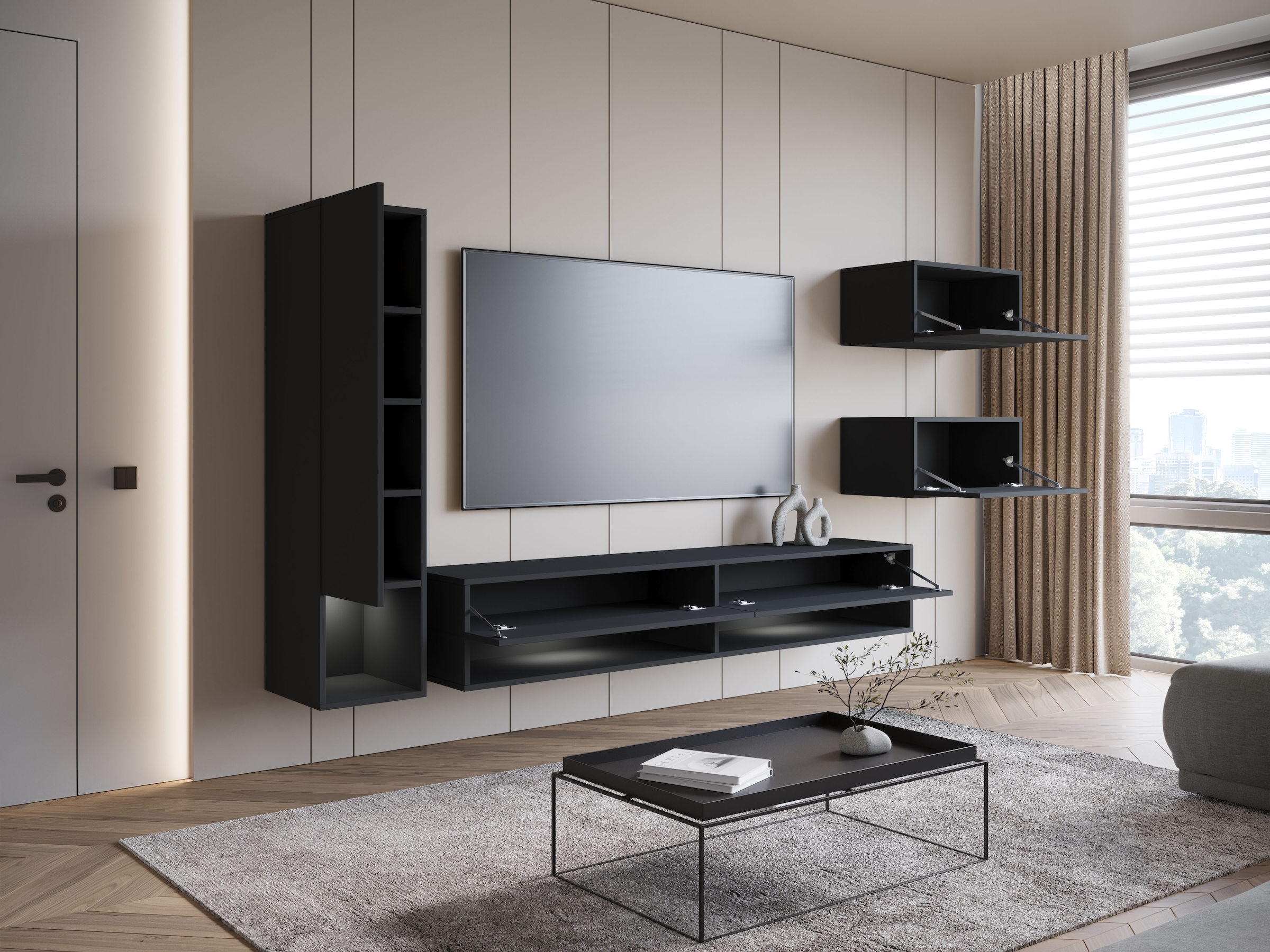 INOSIGN Wohnwand »Amadeo« Set, 4 Stk. tlg.