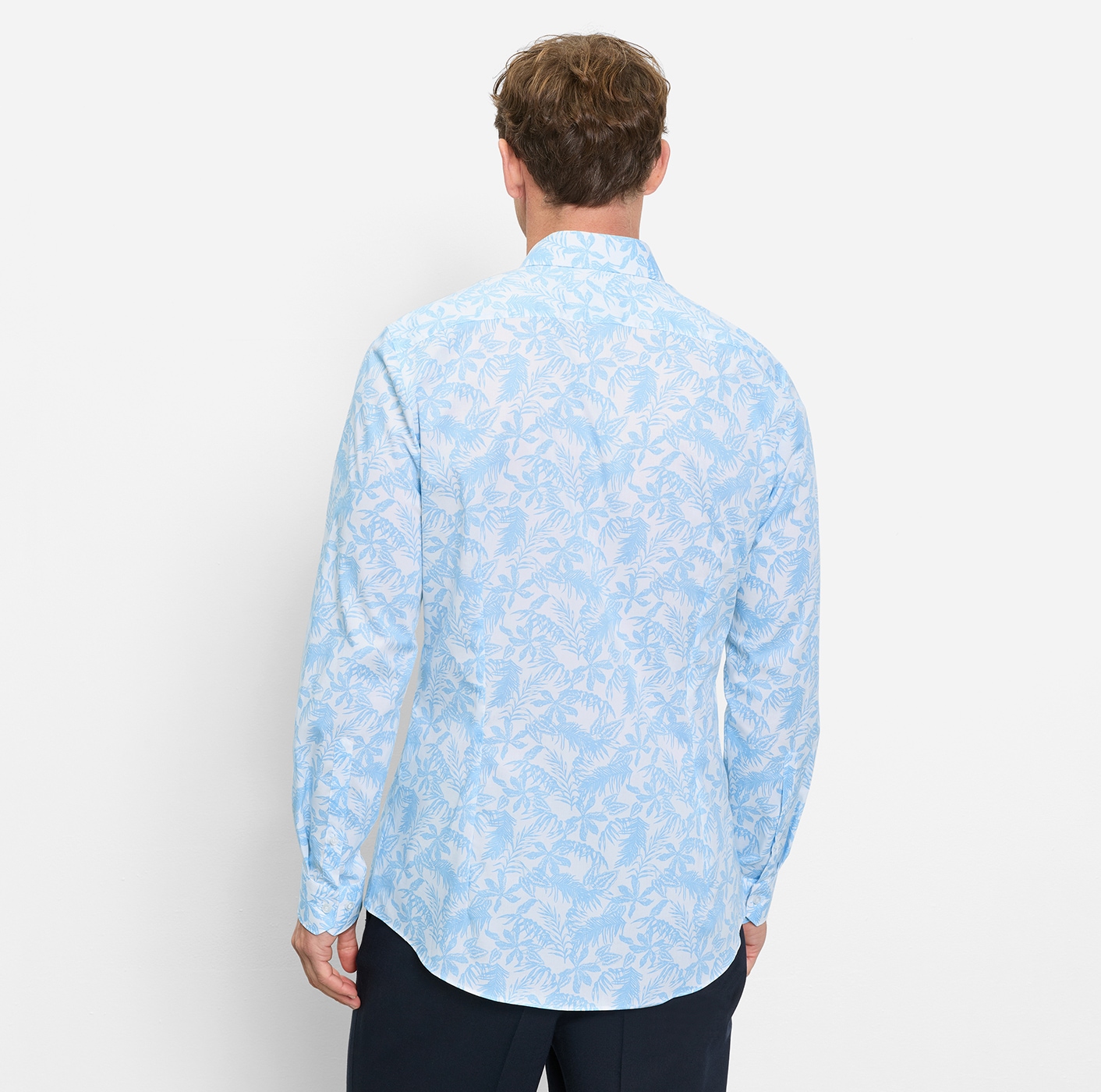 OLYMP Langarmhemd »No 6 six« super slim, Kentkragen, Businesshemd