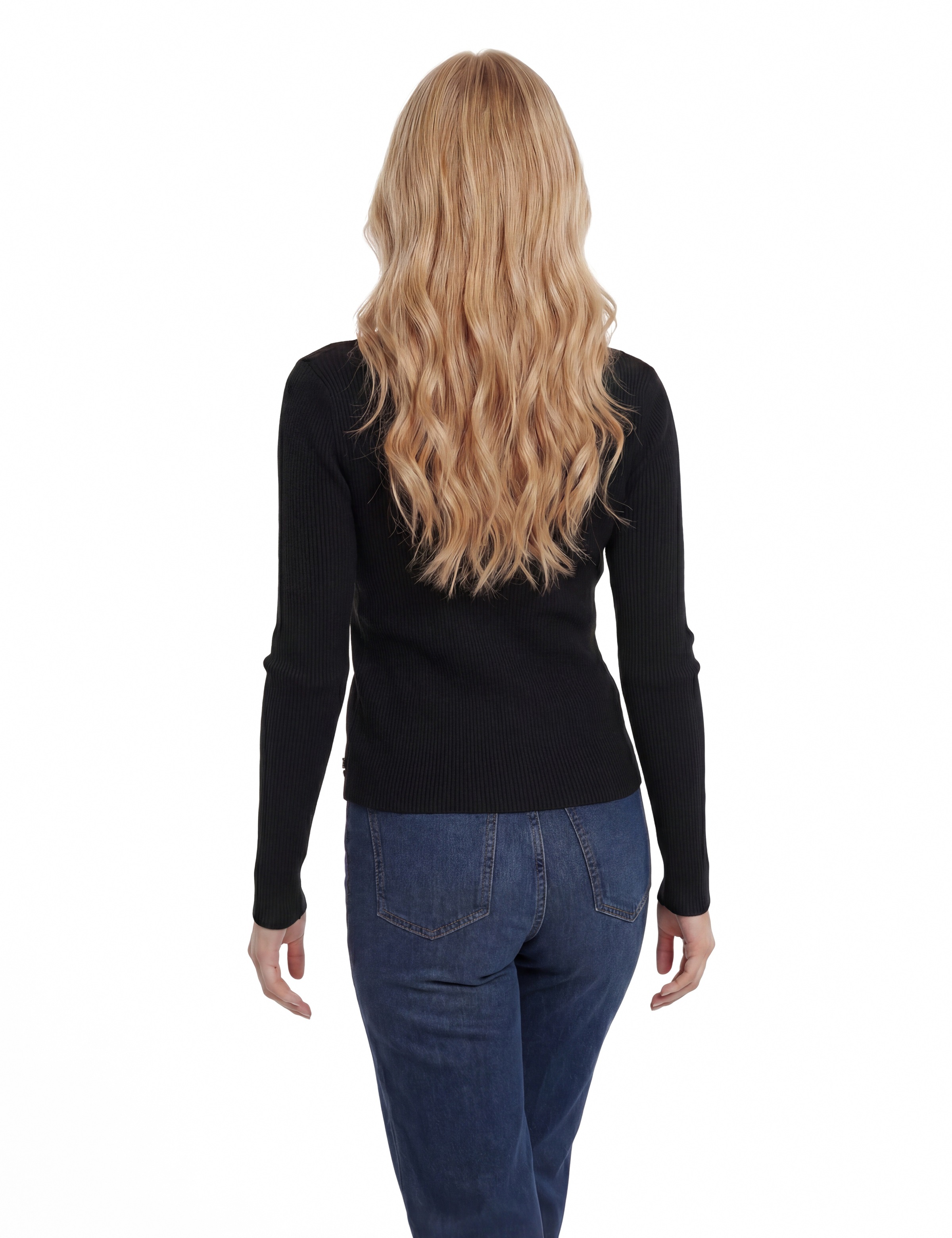 Guess Strickkleid »LS VN AUBREY 4G SWTR DRESS« mit Wollanteil, Bodycon
