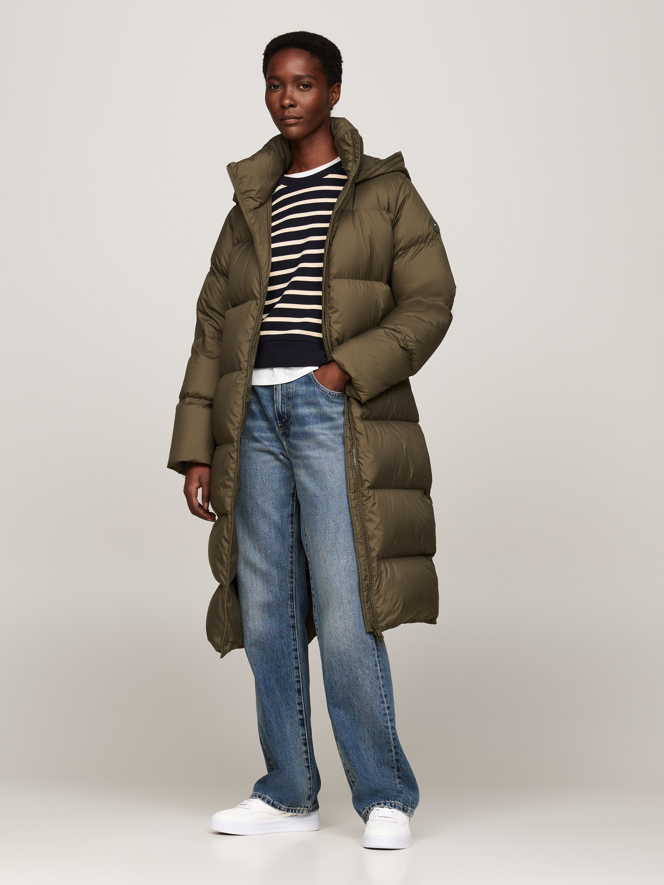 Tommy Hilfiger Langmantel, mit Logoprägung