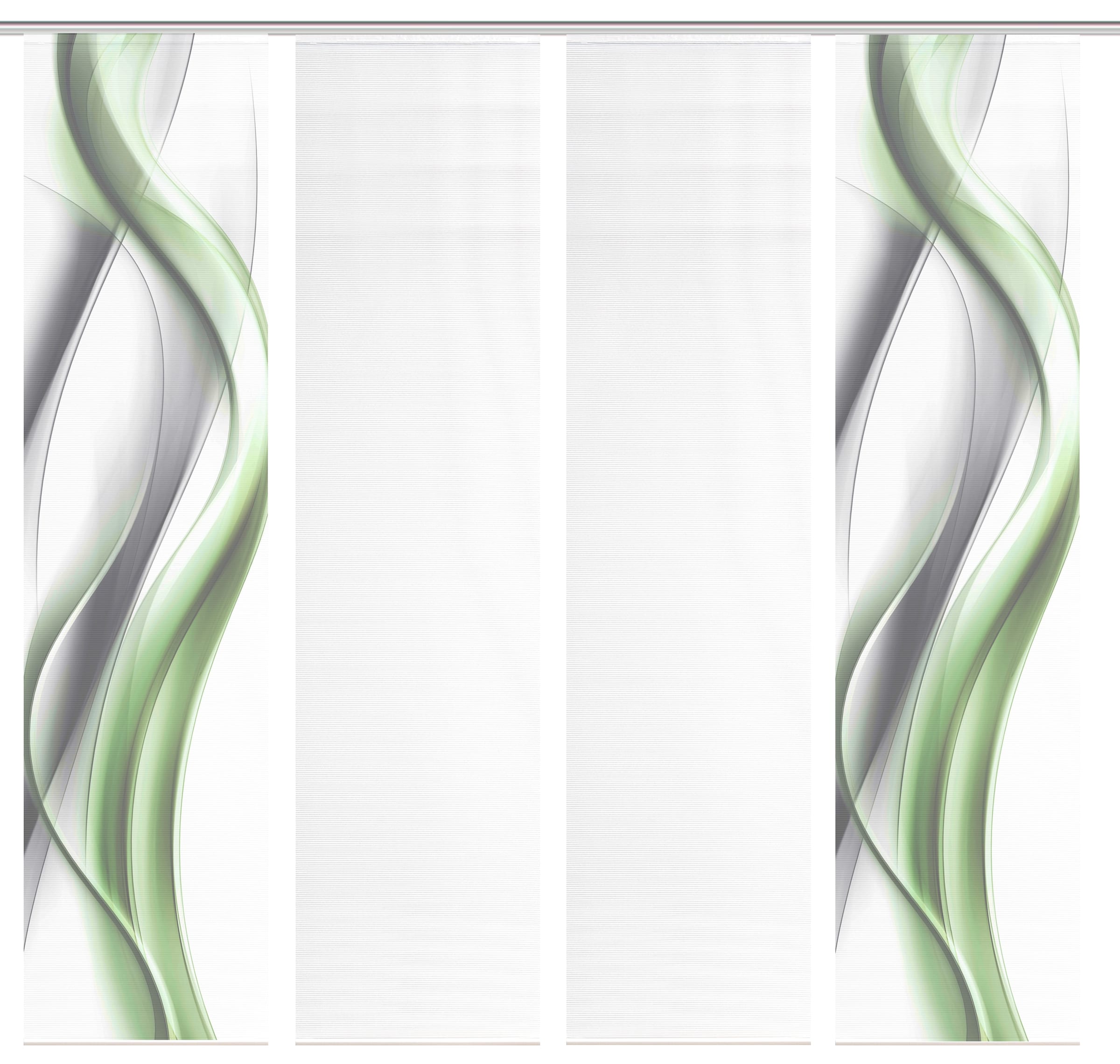 Vision S Schiebegardine »CARA« Paneelwagen 4 Stk. tlg. Schiebevorhang,Bambusoptik,Digitaldruck,SET