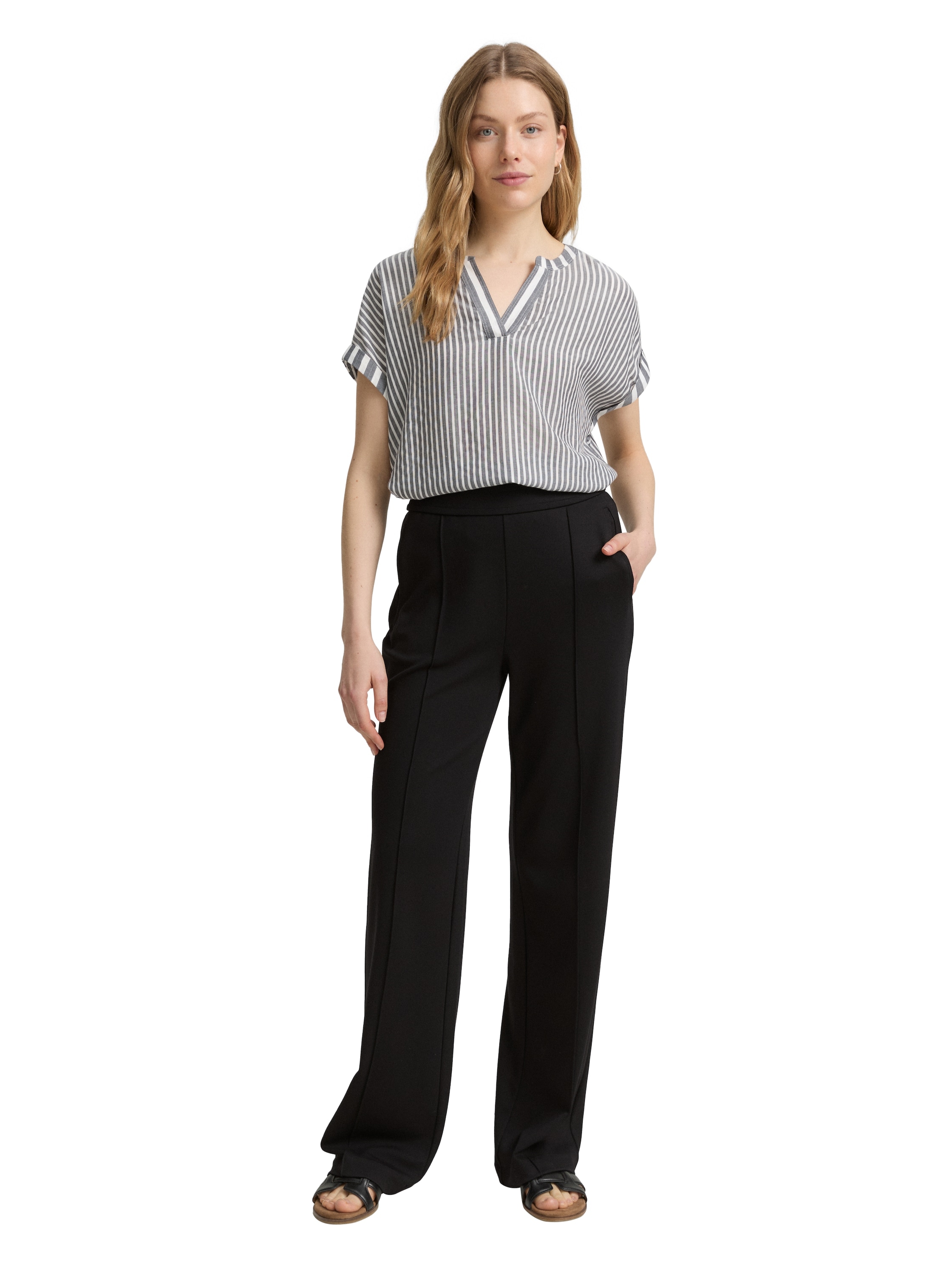 TOM TAILOR Shirtbluse, mit Streifen Muster