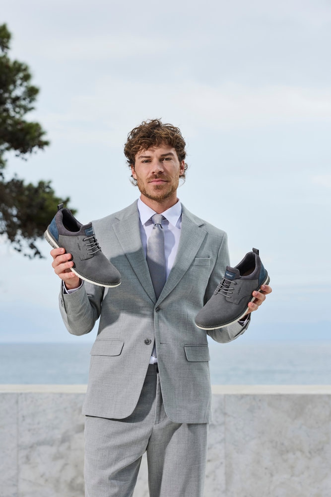 Rieker Slip-On Sneaker  Schlupfschuh, Halbschuh, Freizeitschuh mit Prägung