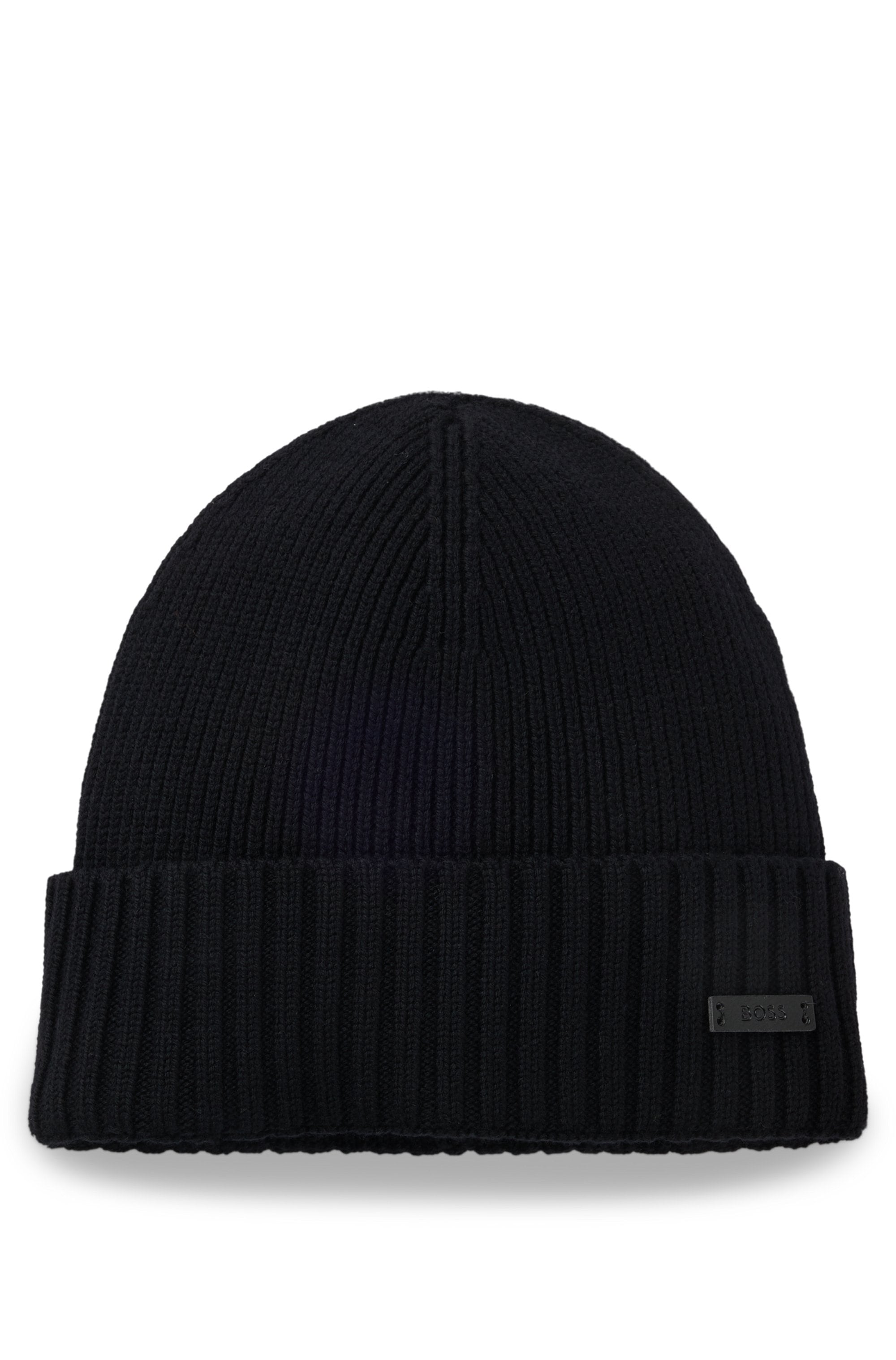 BOSS Beanie »Fati« aus Rippenstrick