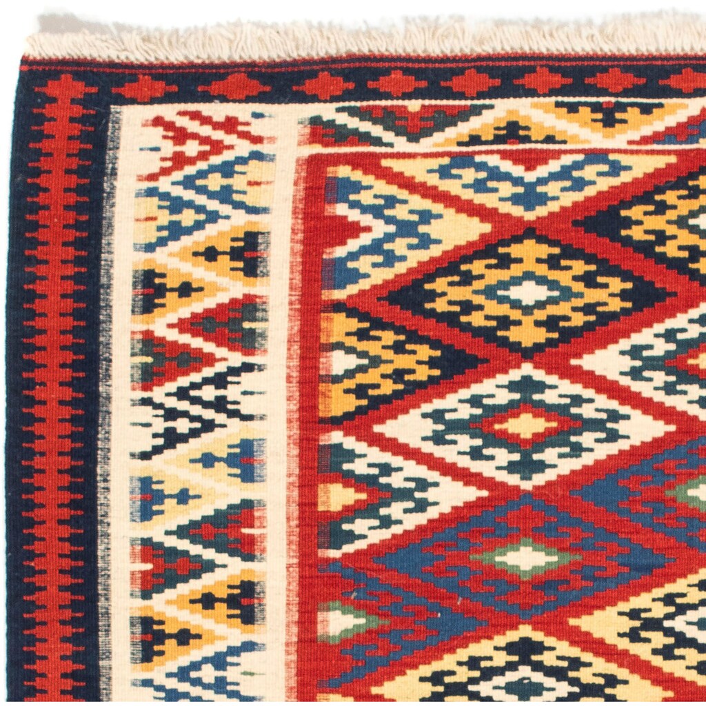 morgenland Wollteppich »Kelim - Oriental quadratisch - 104 x 103 cm - mehrfarbig«, quadratisch