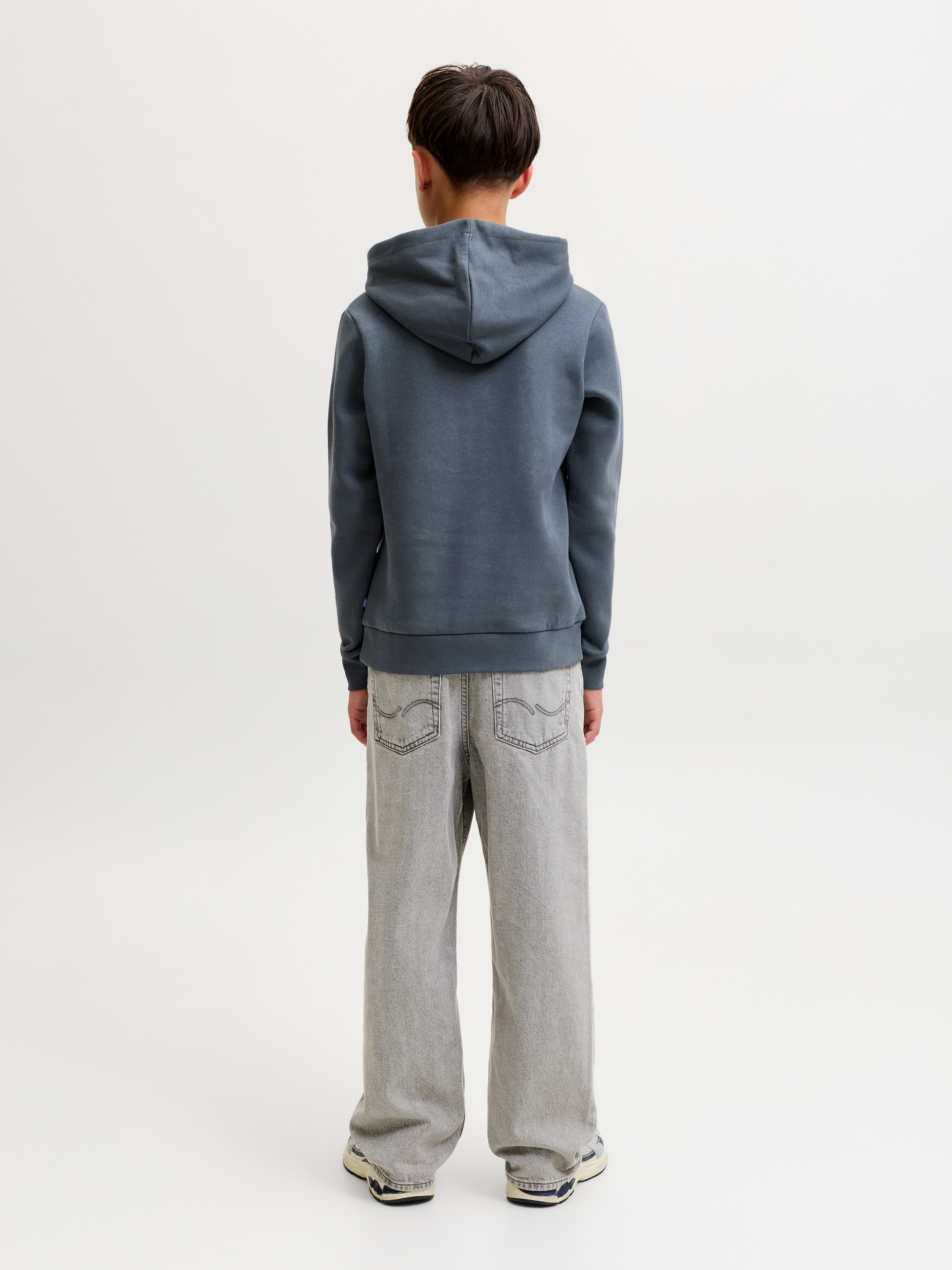 Jack & Jones Junior »JJELOGO SWEAT HOOD 2 COL AW26 SN JNR«, Baumwolle, regular fit
