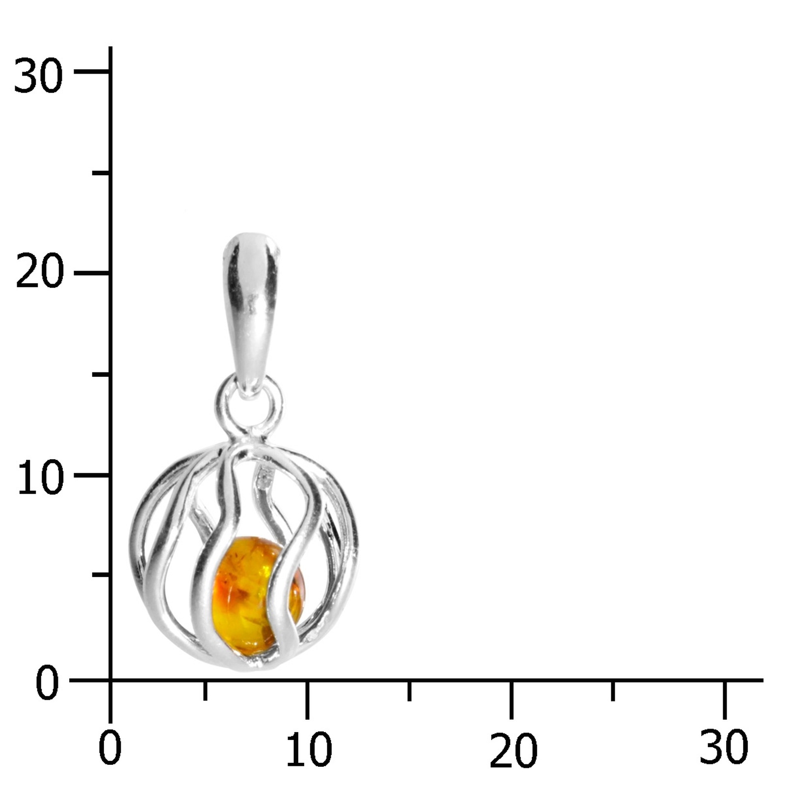 OSTSEE-SCHMUCK Kettenanhänger »- Sinja - Silber 925/000 - Bernstein«
