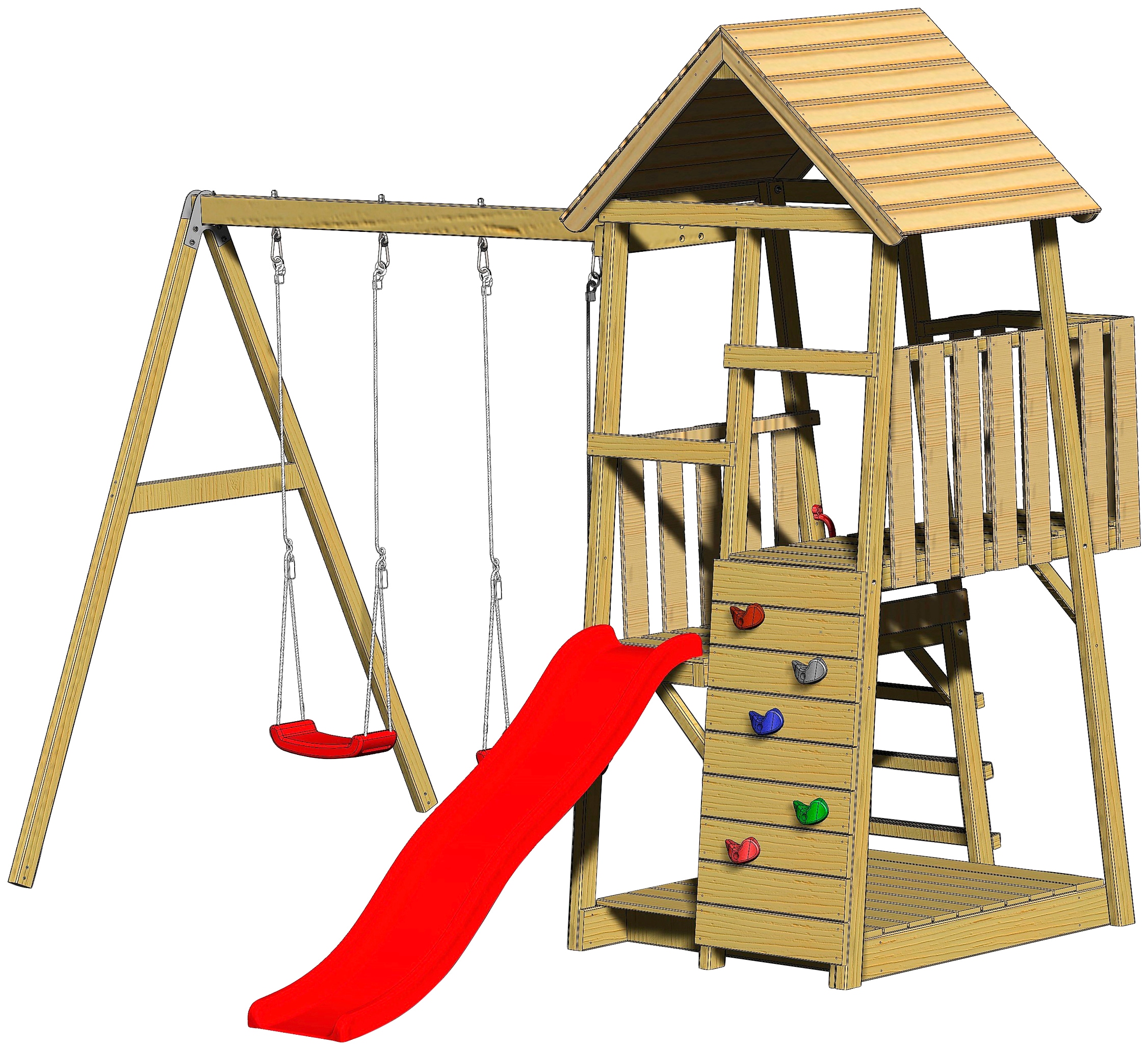 Wendi Toys Spielturm »Wendi Toys Pinguin«, BxTxH: 340x290x270 cm