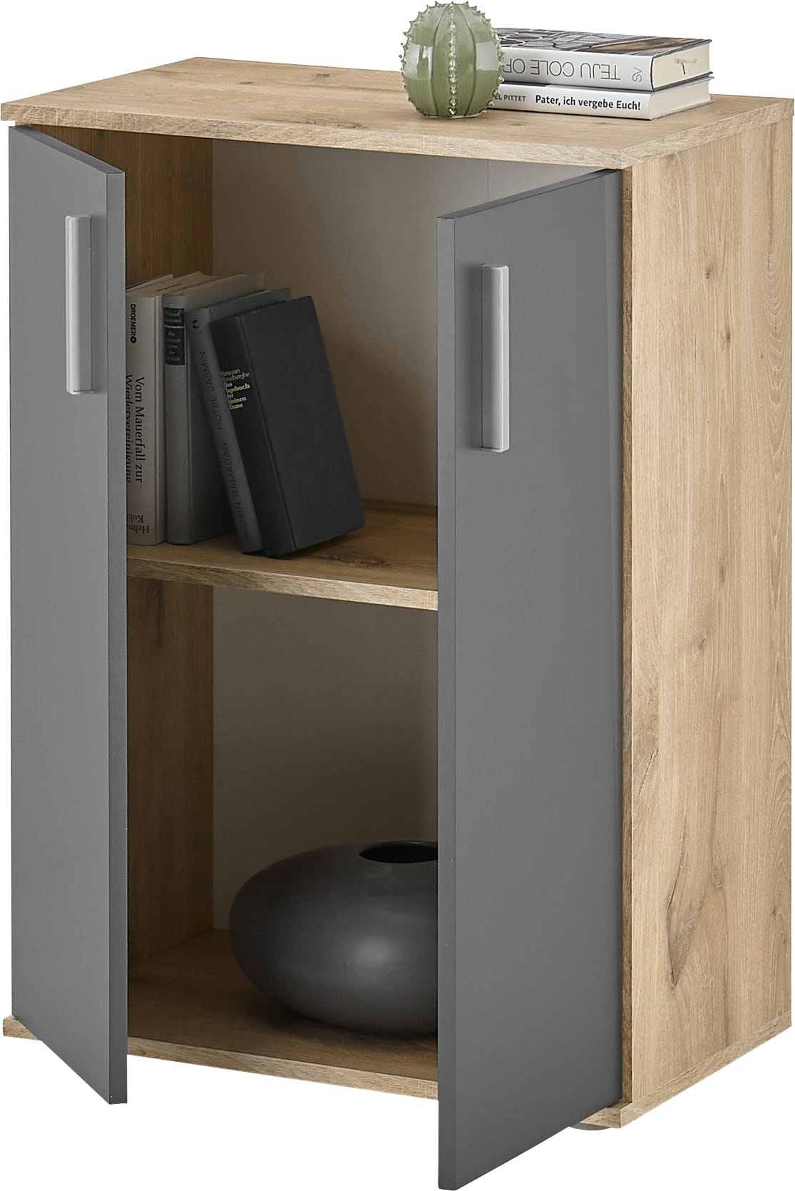 HBZ Kommode »BC-Drift-2, Mehrzweckschrank Stellmaß BxHxT 60x84x35 cm«, (1 St.), Schrank mit 2 Türen und 1 Einlegeboden