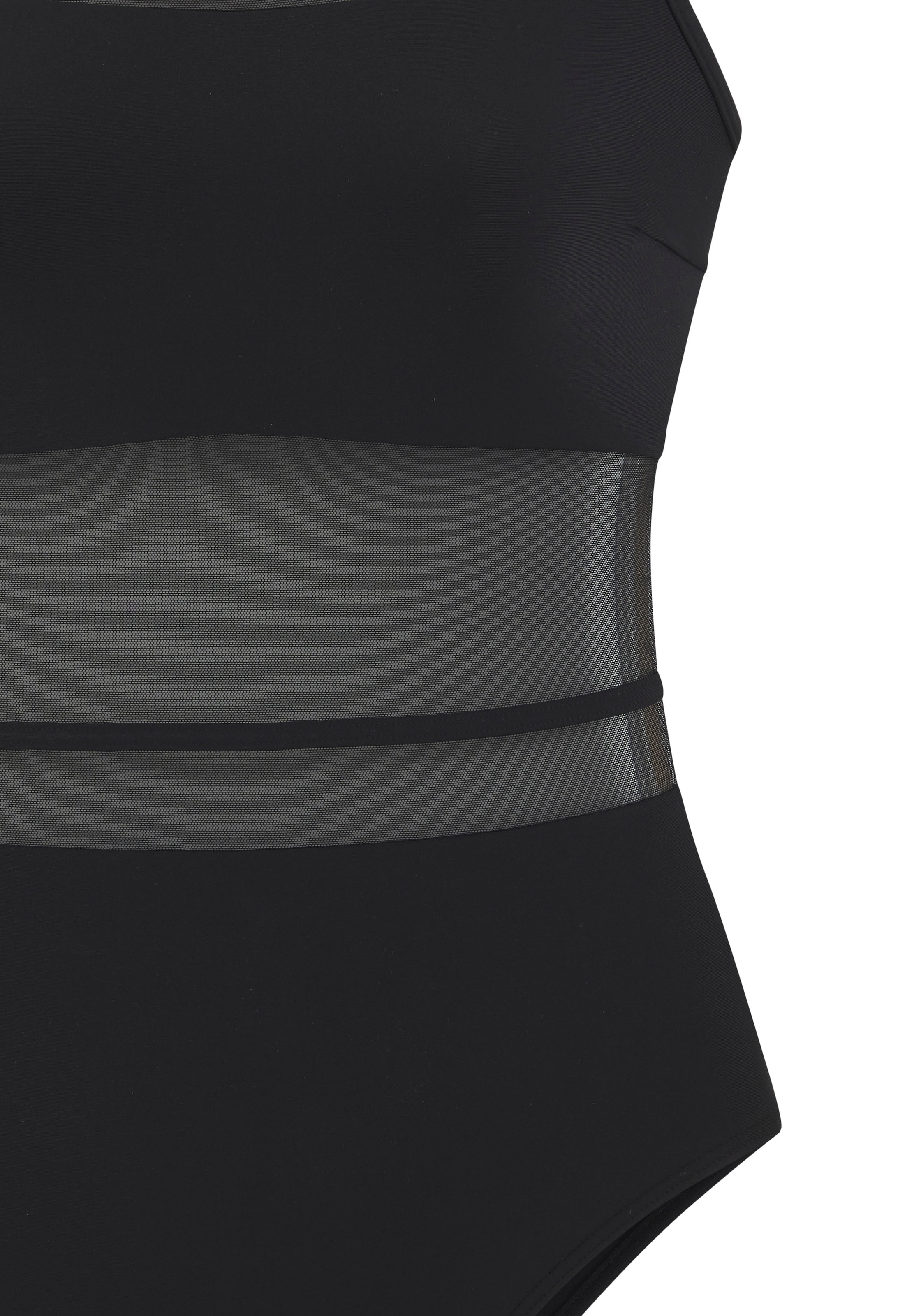 LASCANA Badeanzug »Mascha«, mit transparenten Mesh Einsätzen