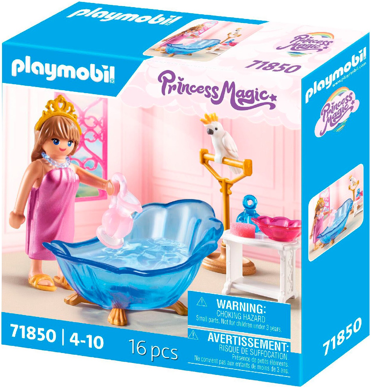 Playmobil® Konstruktions-Spielset »Badezimmer für Prinzessin (71850), Playmobil Princess Magic«, (16 St.)