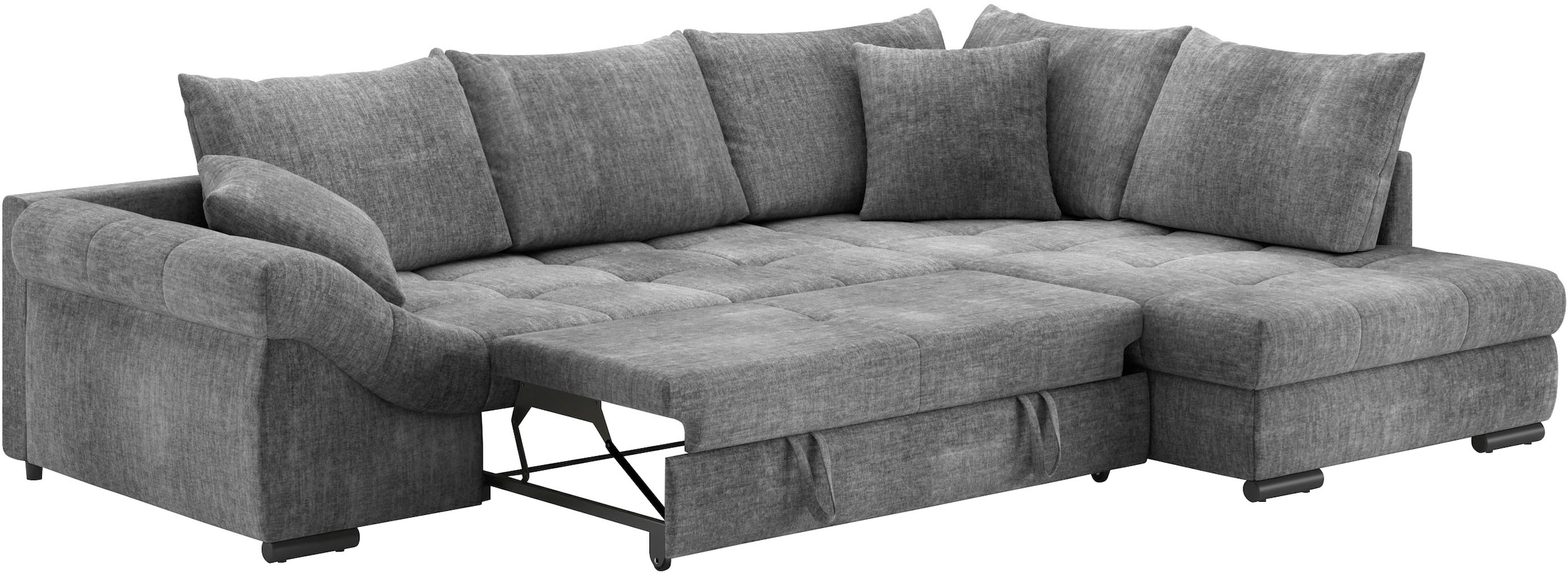 Mr. Couch Ecksofa »Allegro DuraFlex, L-Form«, Hochschläfer-Bettauszug, Kaltschaumpolsterung, bis 140 kg belastbar