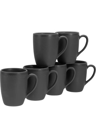 Becher »Soft Touch Black«, (Set, 6 tlg.), 300 ml, 6-teilig