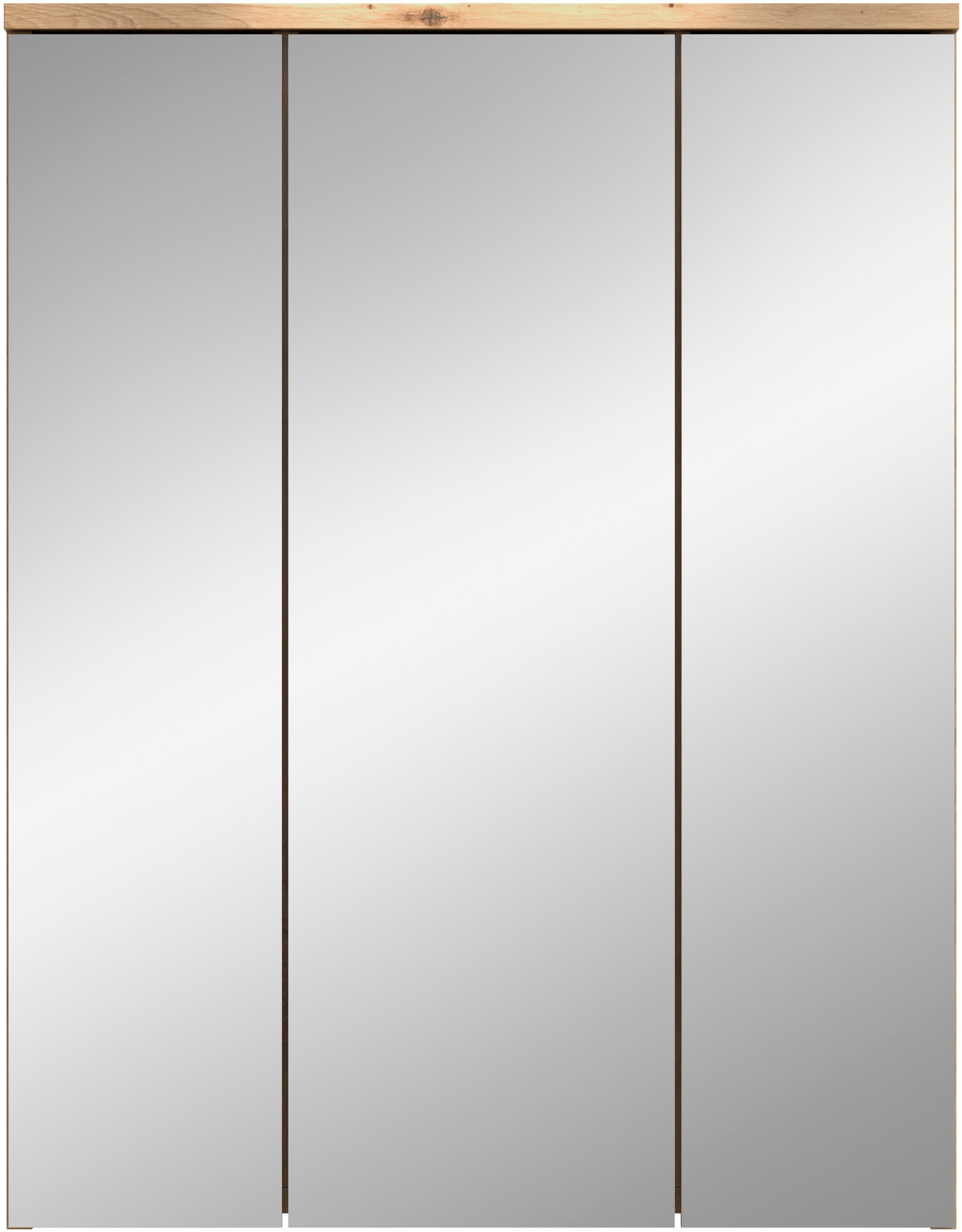 welltime Badezimmerspiegelschrank »LUCCA, Breite 60cm, 3 Spiegeltüren, 9 Fächer, 6 Fachböden«