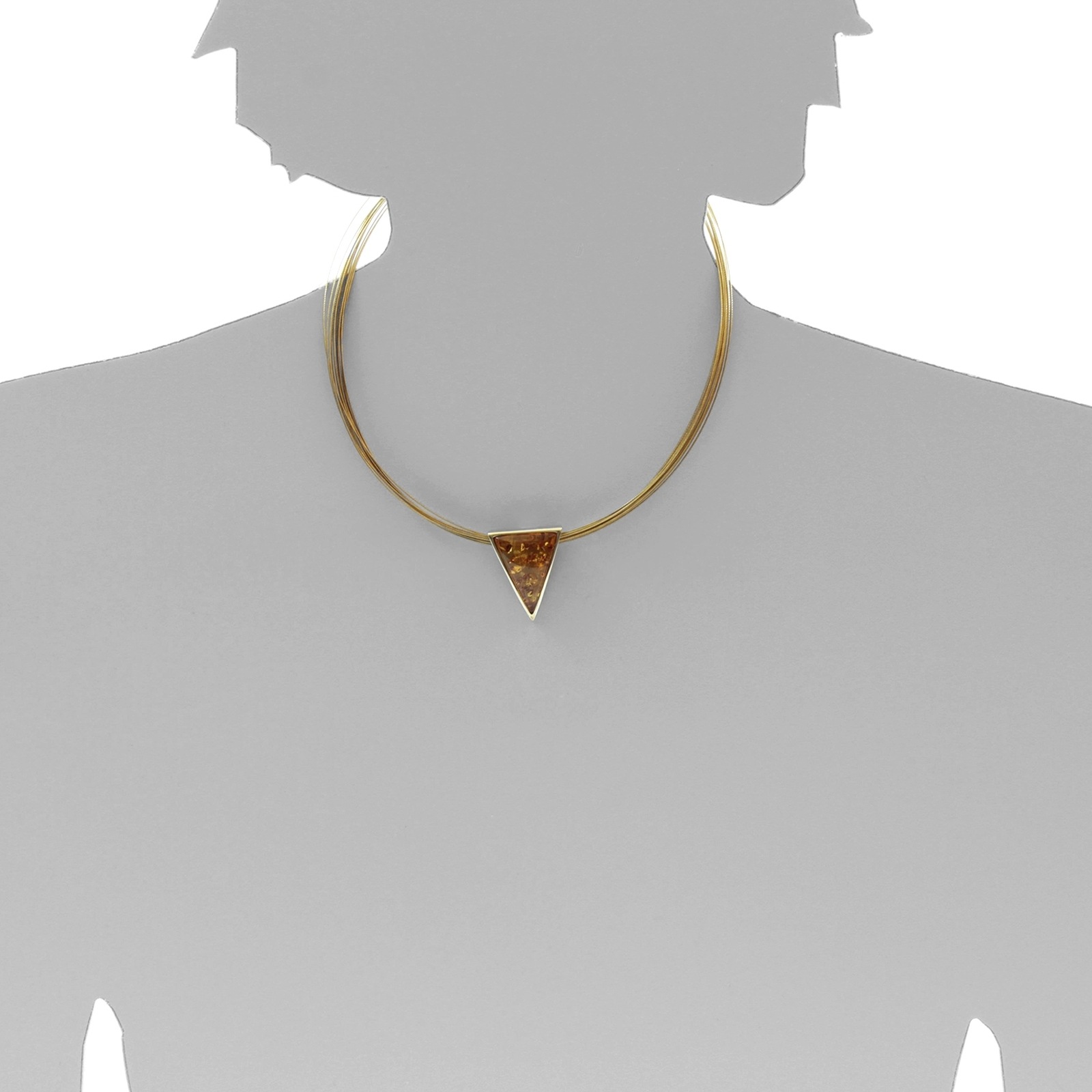 OSTSEE-SCHMUCK Kette mit Anhänger »- Gleiter-Classic 29x22 mm - Gold 333/000 - Bernstein«