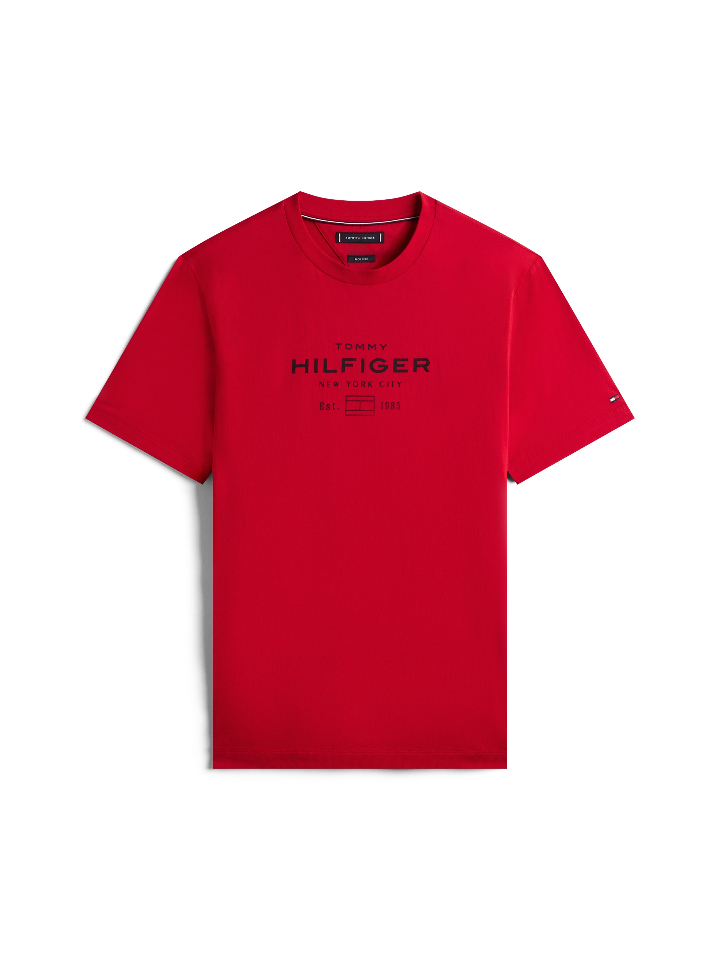 Tommy Hilfiger T-Shirt »HILFIGER STACK GRAPHIC TEE«, Regular fit mit Rundhalsausschnitt