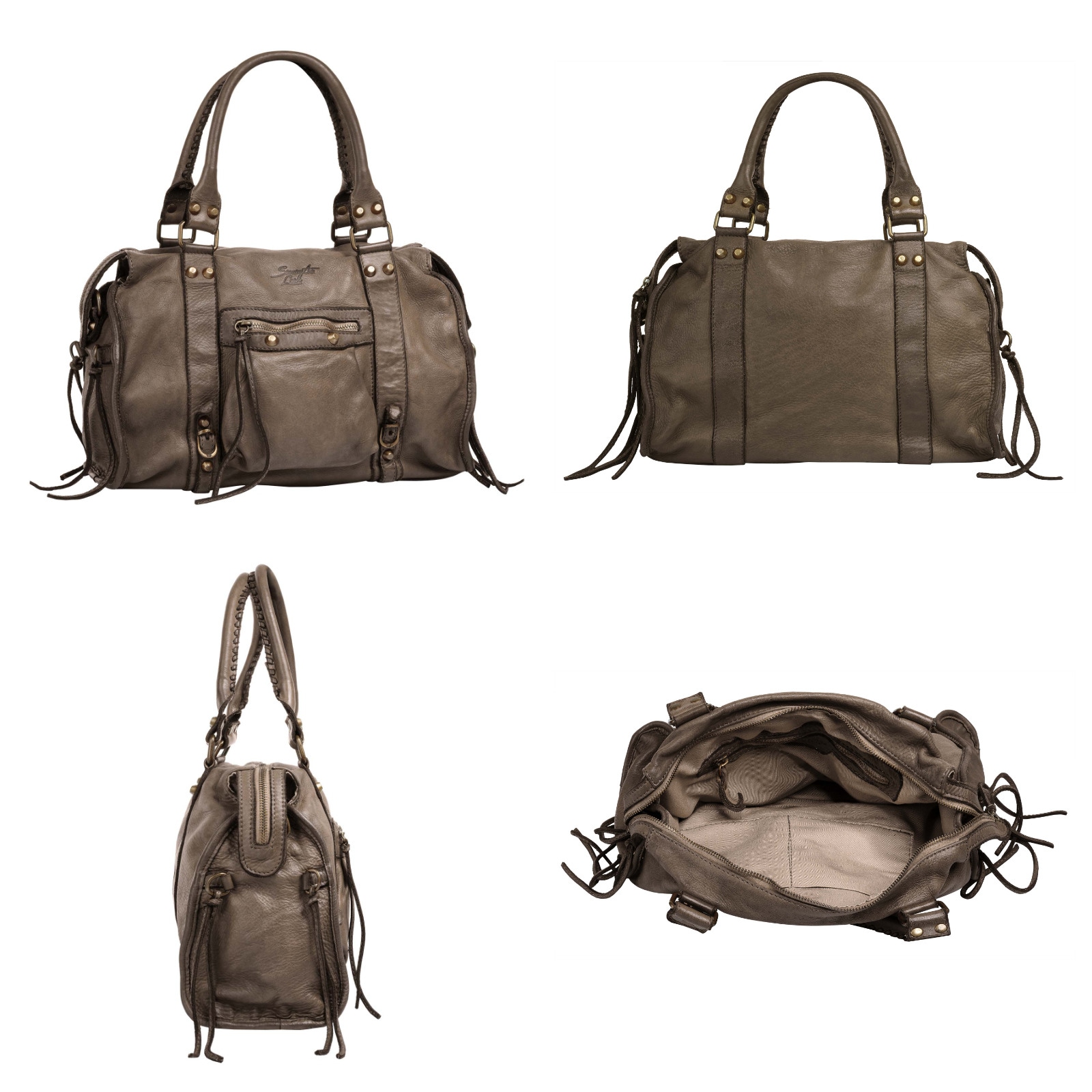 Samantha Look Shopper, echt Leder, Made in Italy