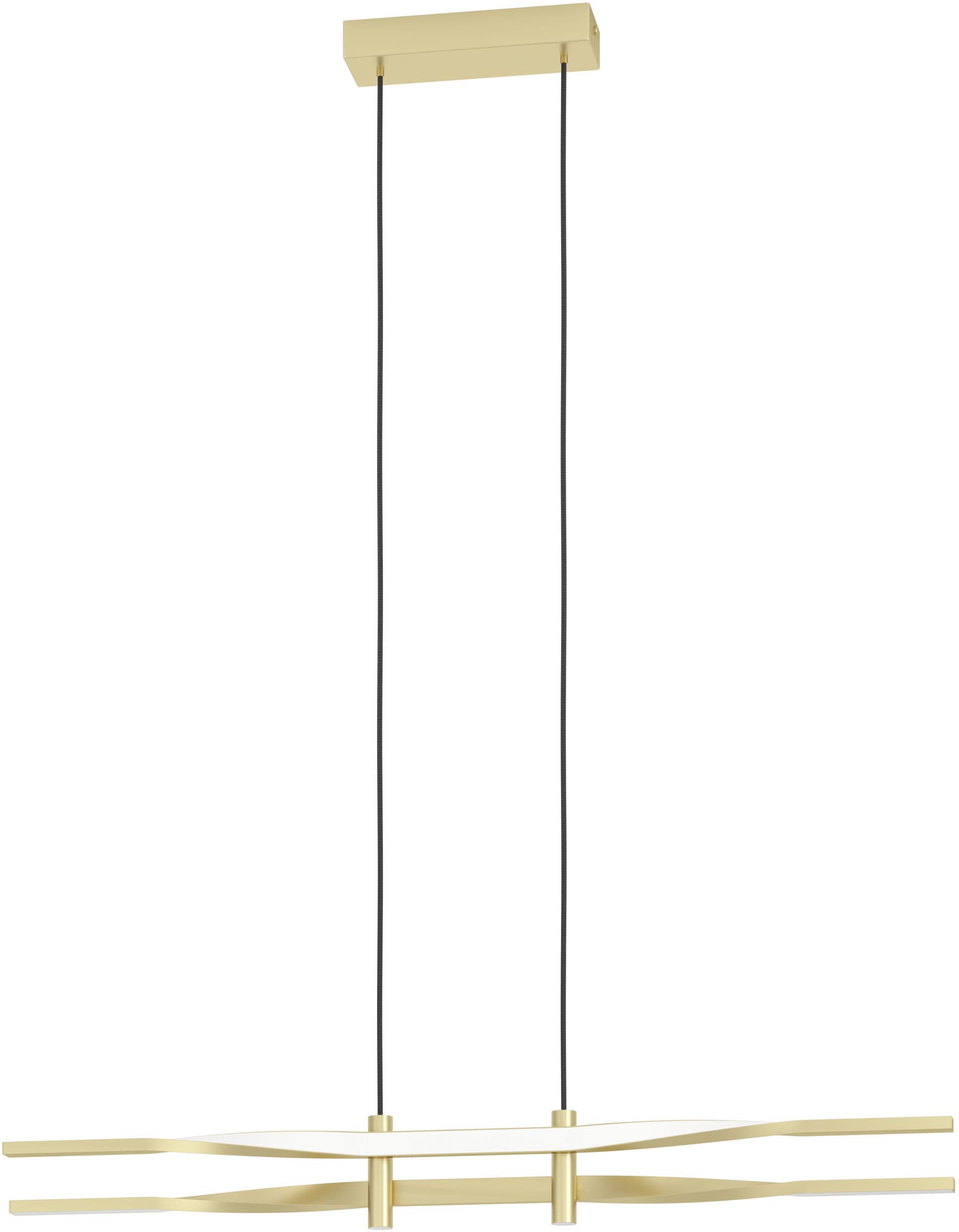 EGLO Hängeleuchte »COLMEAL Pendellampe - Stahl, Alu - LED - 21W - IP20« LED-Modul 1 Stk. Warmweiß Hängelampe, Deckenlampe, Wohnzimmer, Esszimmer, L76 x B9 x H120 cm