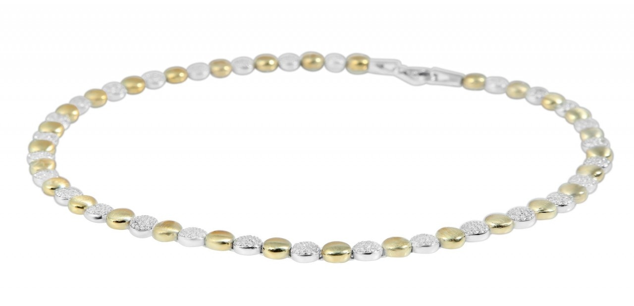 Adelia´s Edelstahlkette »Adelia's Damen 925 Silber Halskette mit Zirkonia 45 cm«