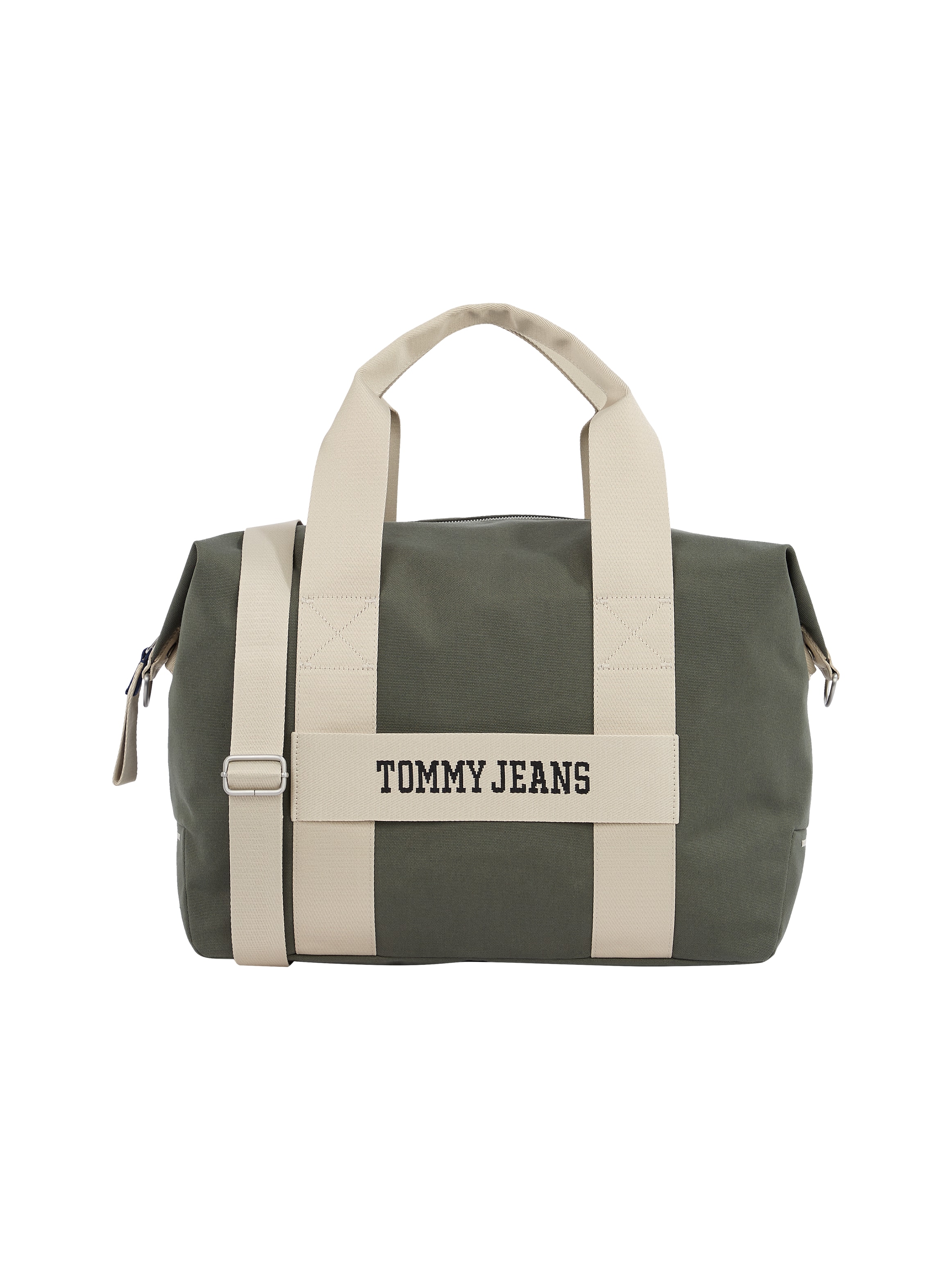 Tommy Jeans Weekender »TJM RETRO COOL DUFFLE«, Unisex Umhängetasche, Henkeltasche, Schultertasche mit Kontrastbesatz