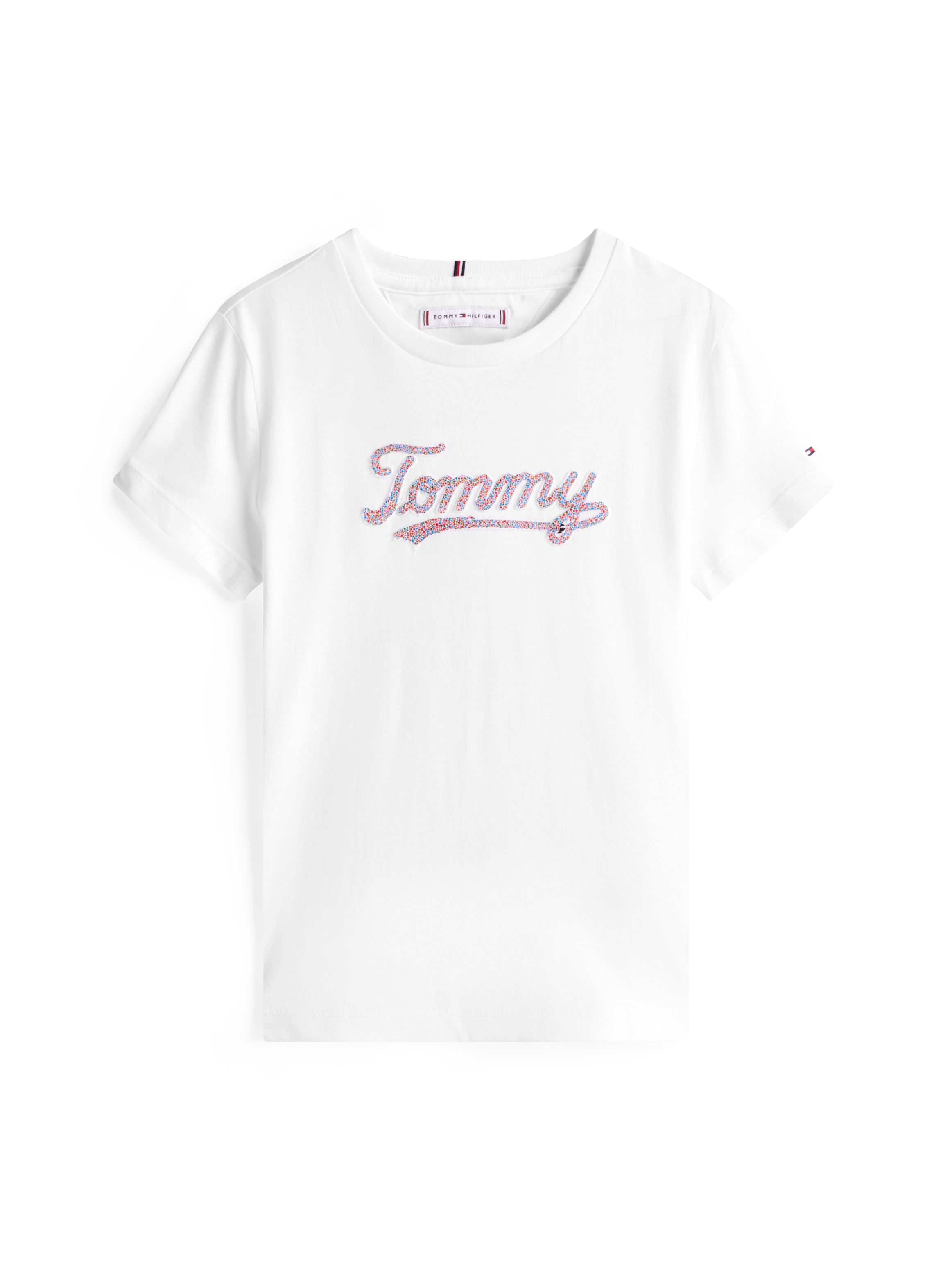 Tommy Hilfiger T-Shirt »TOMMY SCRIPT SEQUINS TEE SS«, für Kinder bis 16 Jahre, mit Pailletten