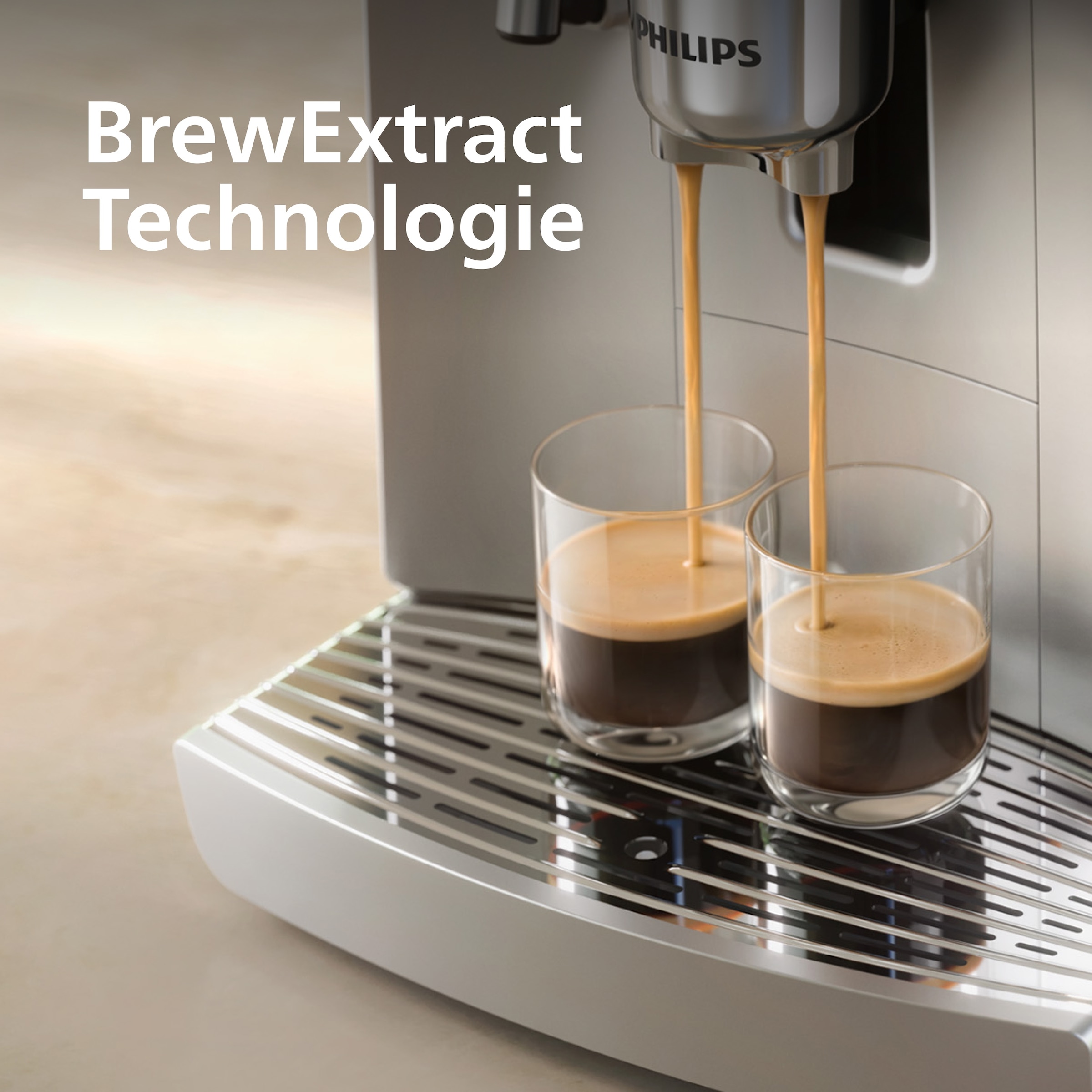 Philips Kaffeevollautomat »EP8757/20 Café Aromis 8000-Serie mit BrewExtract Technologie, appfähig« über 50 heiße und kalte Getränke, mit LatteGo Pro-Milchsystem, Silber