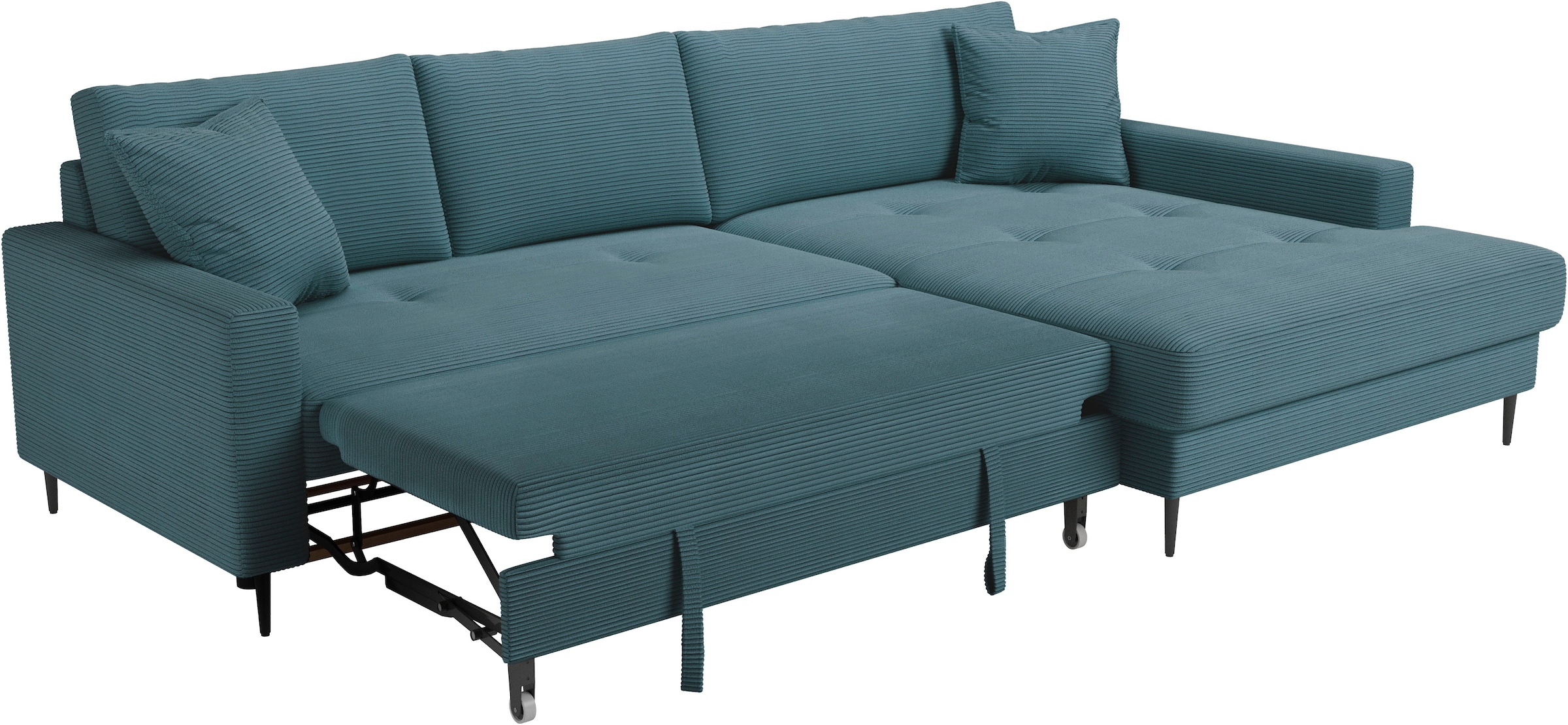 Trends by HG Ecksofa »Summer, B: 284 cm, mit Schlaffunktion und Wellenfederung«