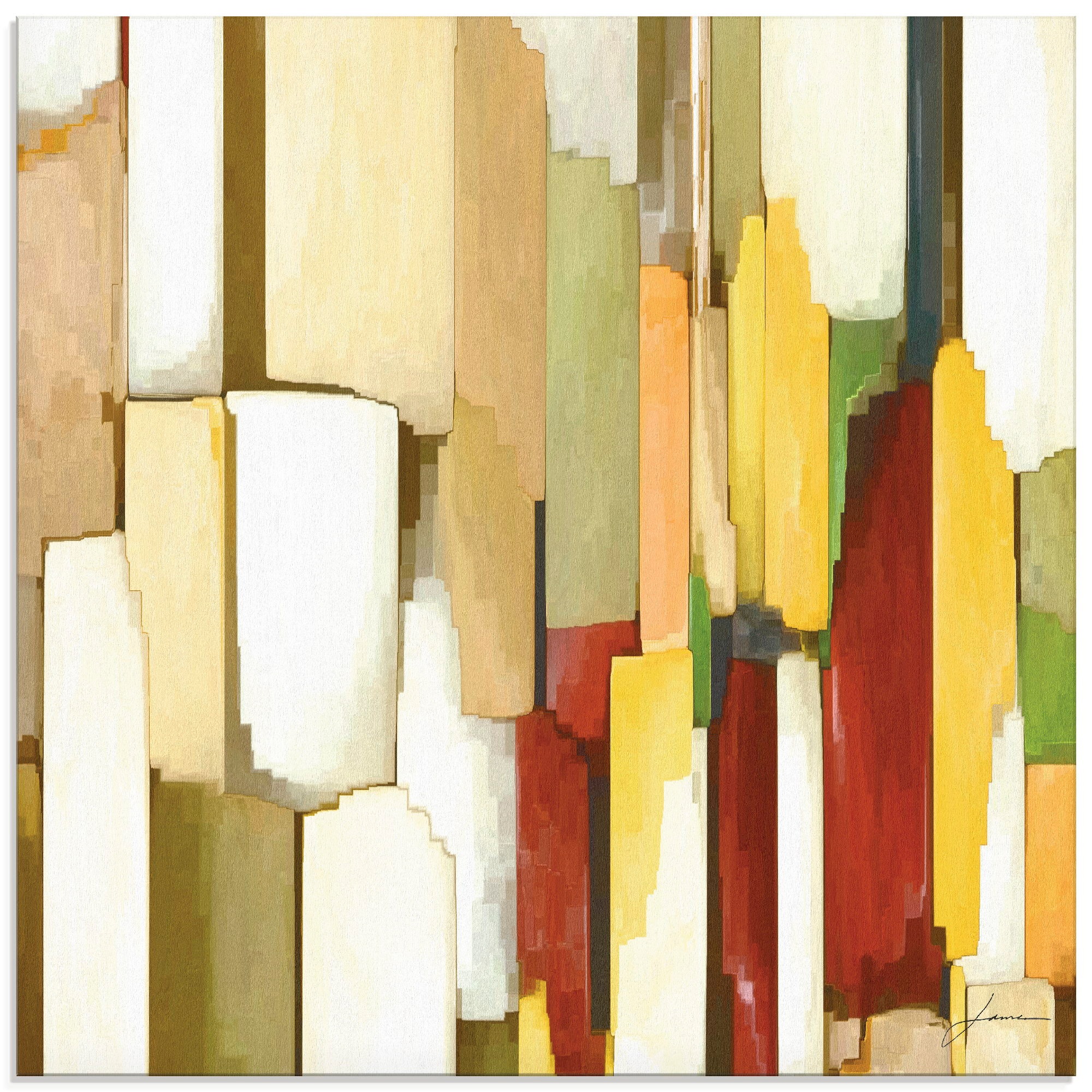 Artland Glasbild »Monument III«, Muster, (1 St.)