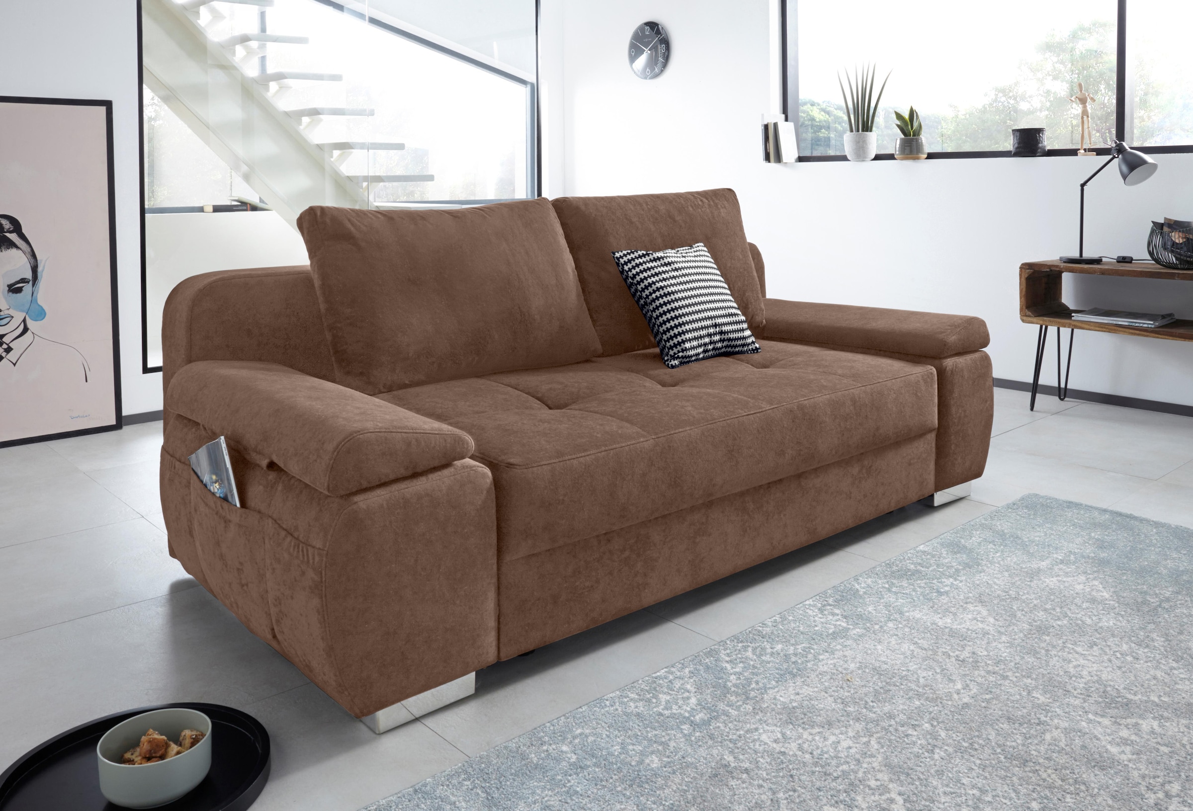 COLLECTION AB Schlafsofa »Pumo«, mit kaufen Bettfunktion und OTTO bei Boxspring-Aufbau, inklusive Federkern Bettkasten