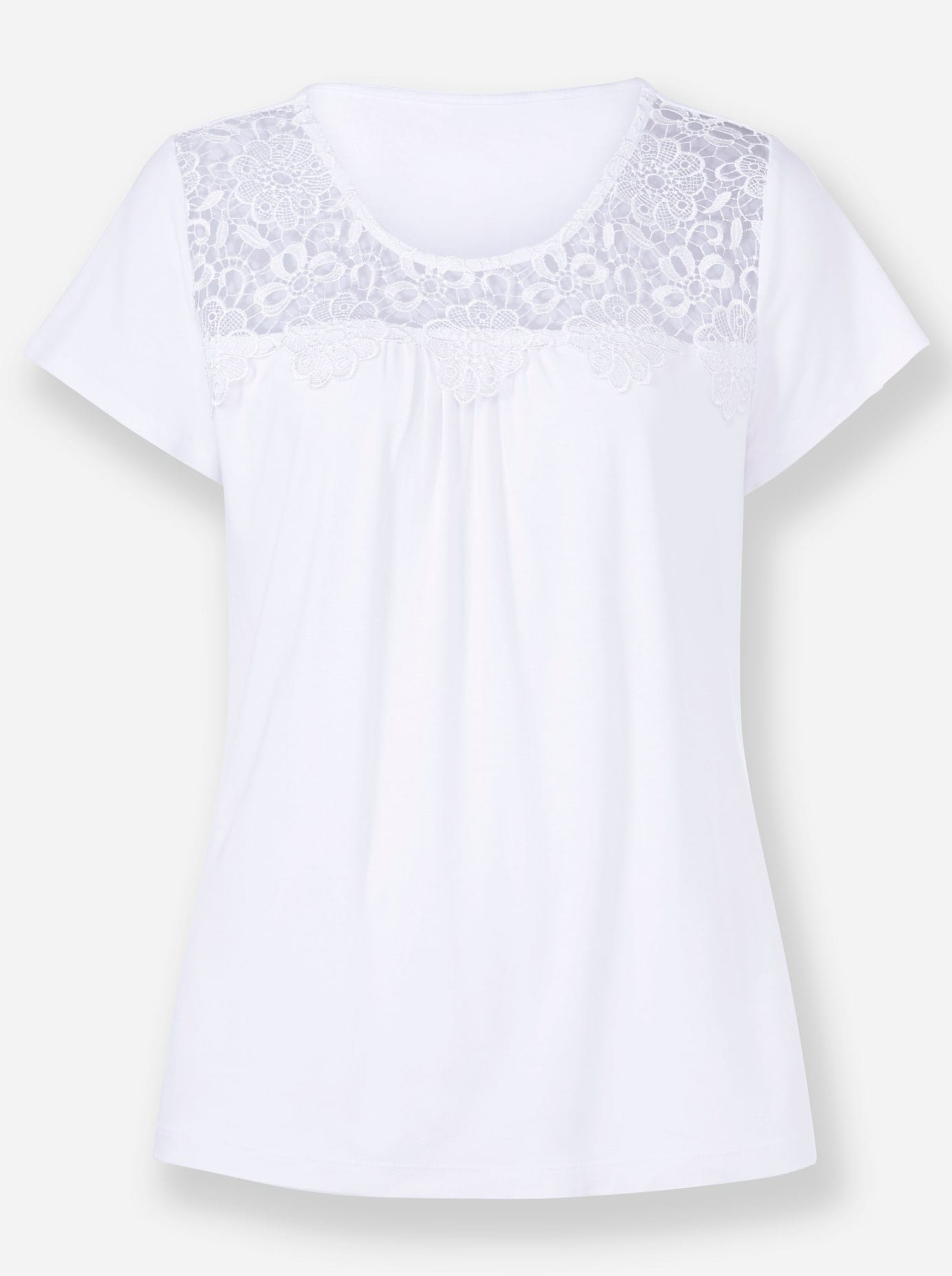 Lady Rundhalsshirt »Spitzen-Shirt«, (1 tlg.)
